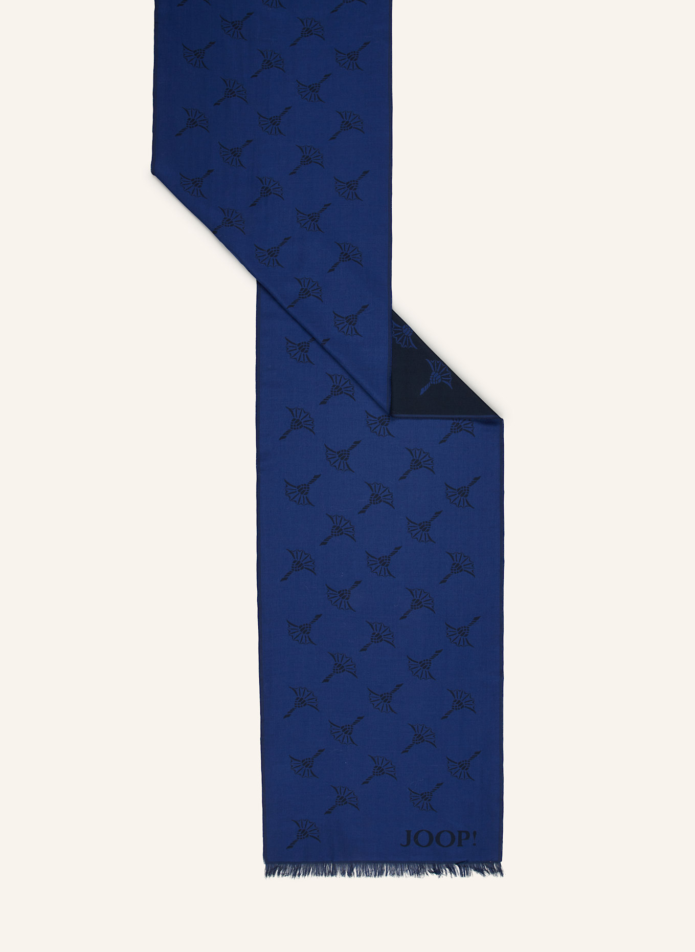 JOOP! Schal FERIS: BLAU/ DUNKELBLAU