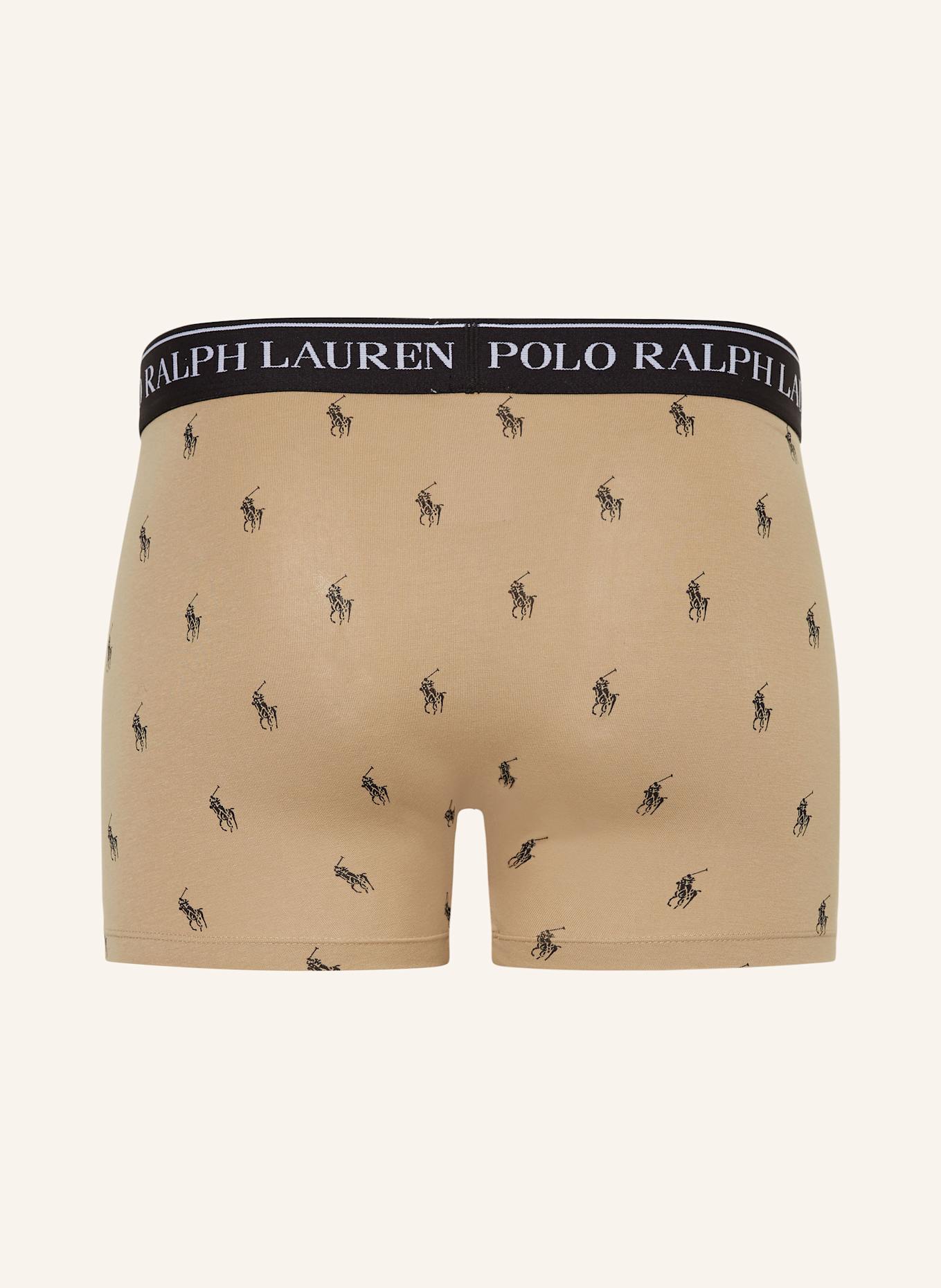 POLO RALPH LAUREN Bokserki, 3 szt.: KHAKI / CZARNY / BEŻOWY