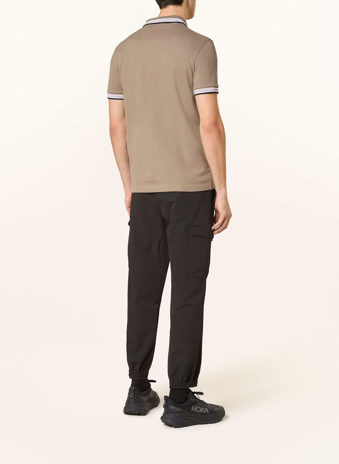 BOSS Polo piqué PADDY CURVED Coupe classique: KAKI