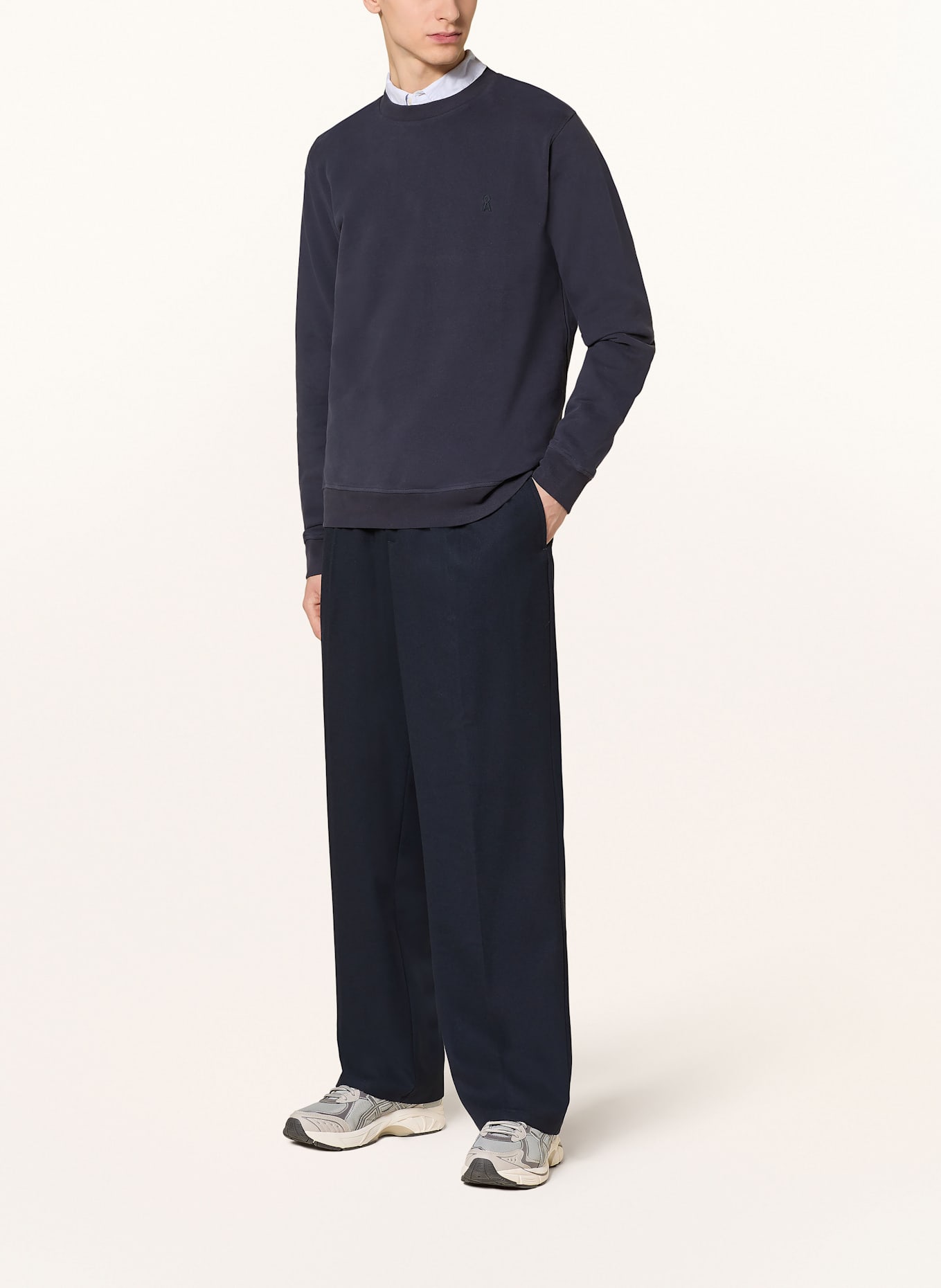 ARMEDANGELS Sweatshirt BAARO: DUNKELBLAU