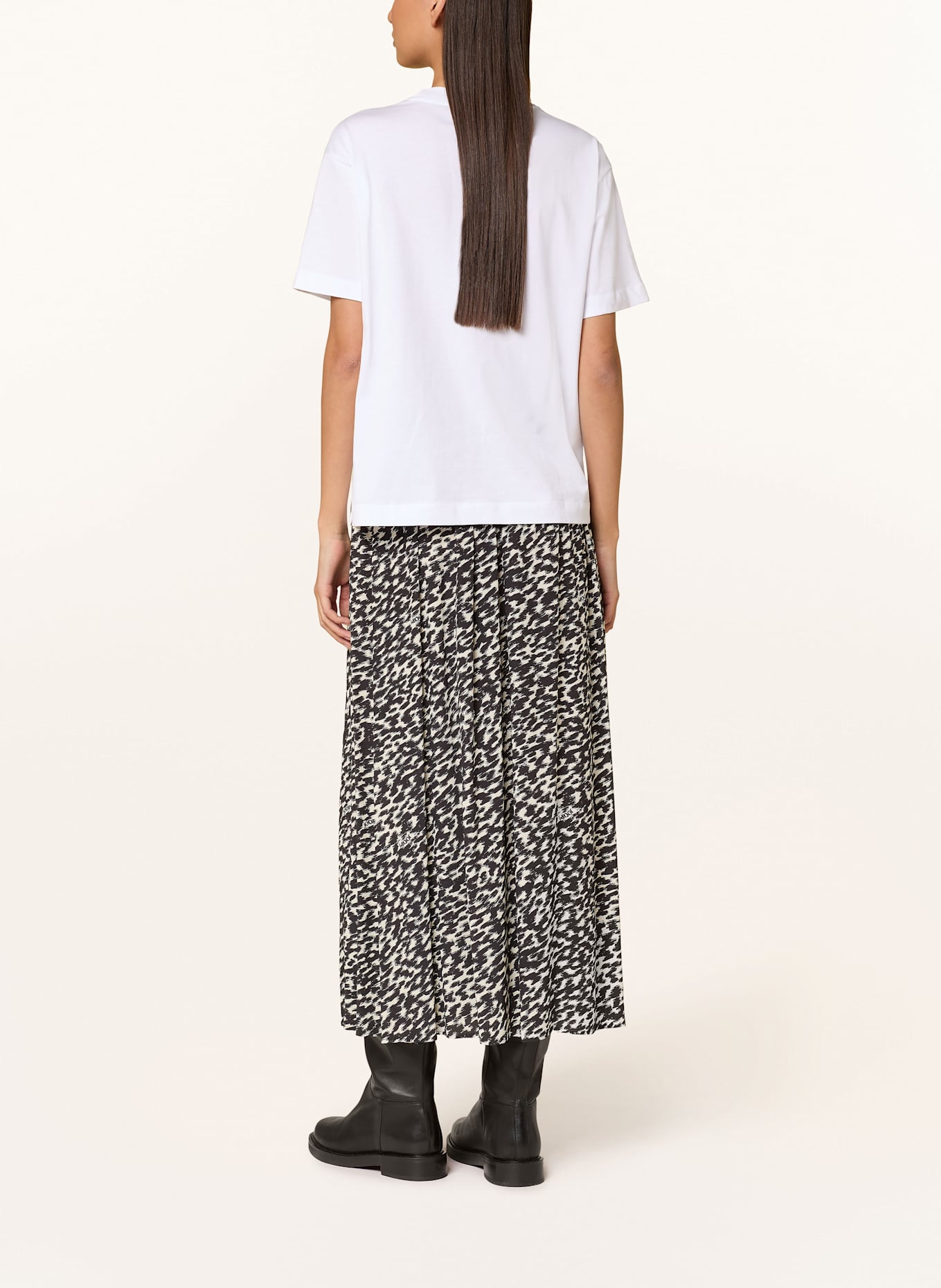 JOOP! T-Shirt mit Schmucksteinen: WEISS