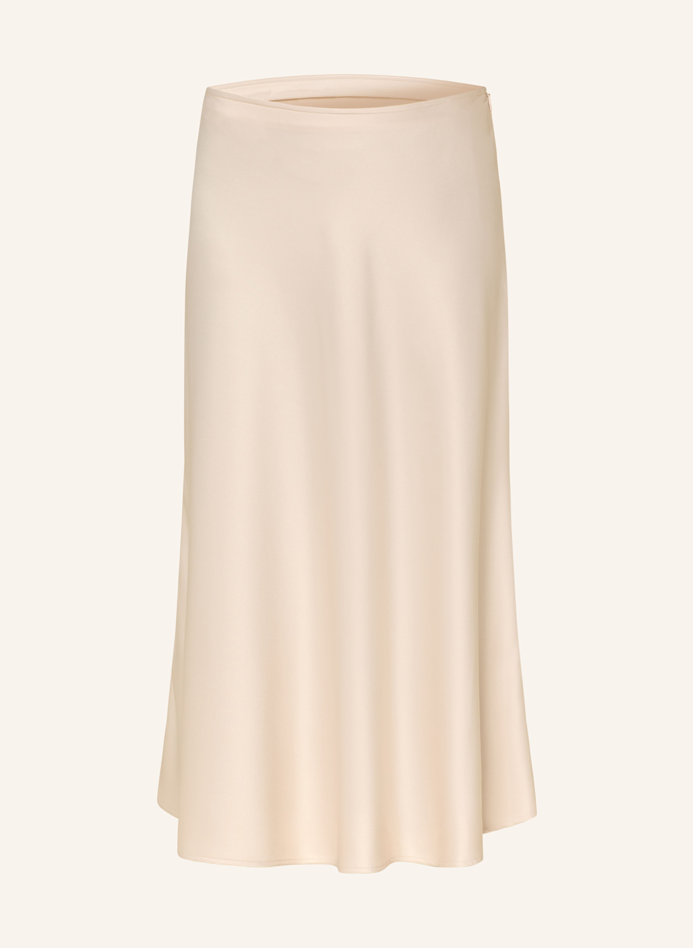Satin skirt beige cheap
