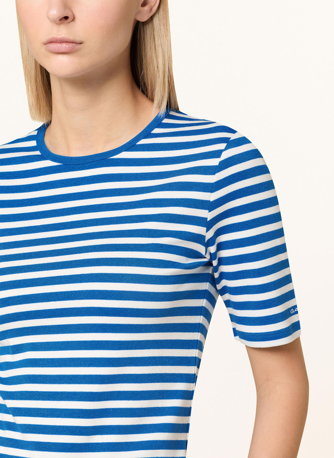 GANT T-Shirt: WEISS/ BLAU