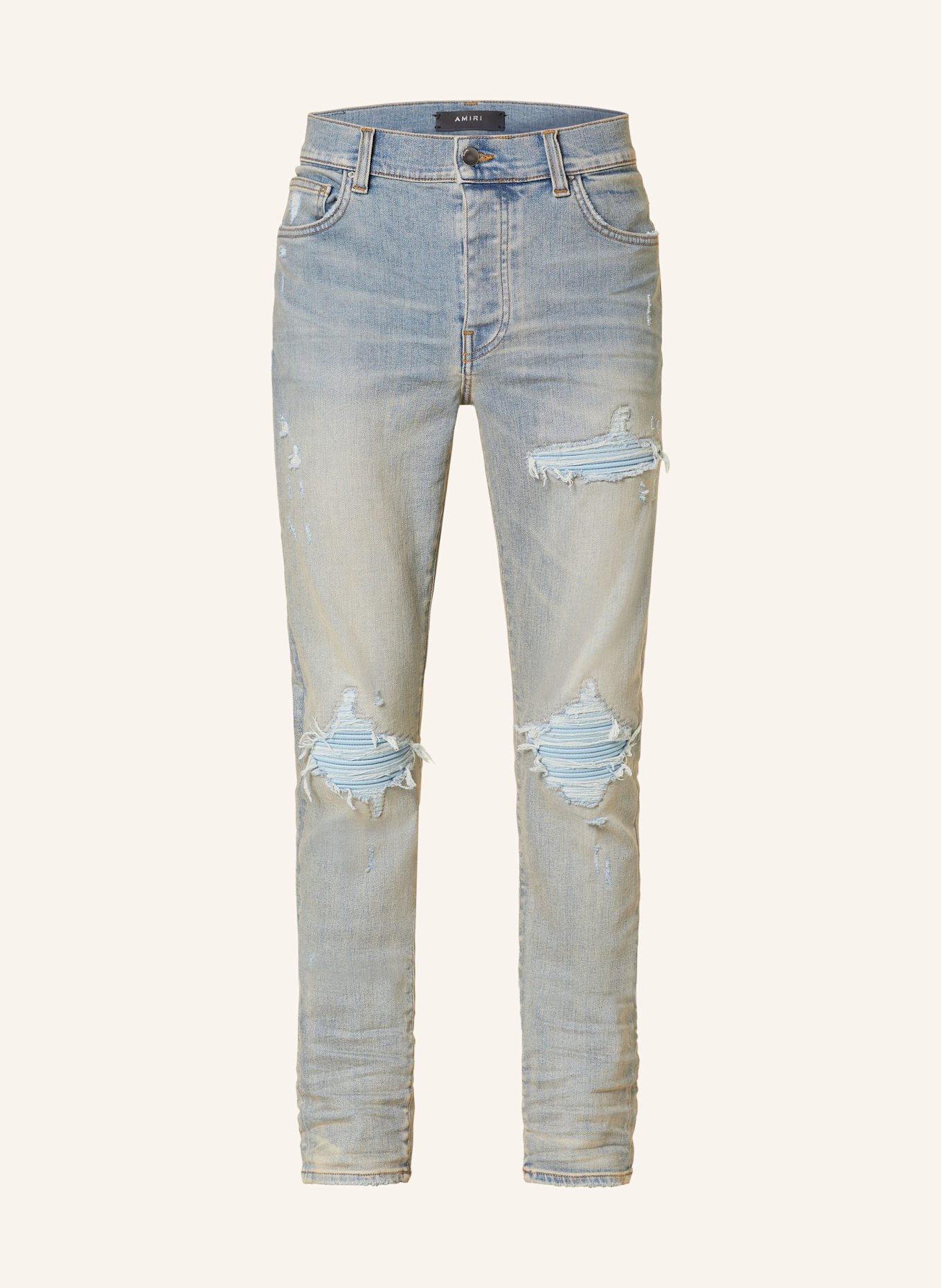 Ripped Jeans Amiri Jeans Look Alike Blue MX1 Skinny-Fit Panelled