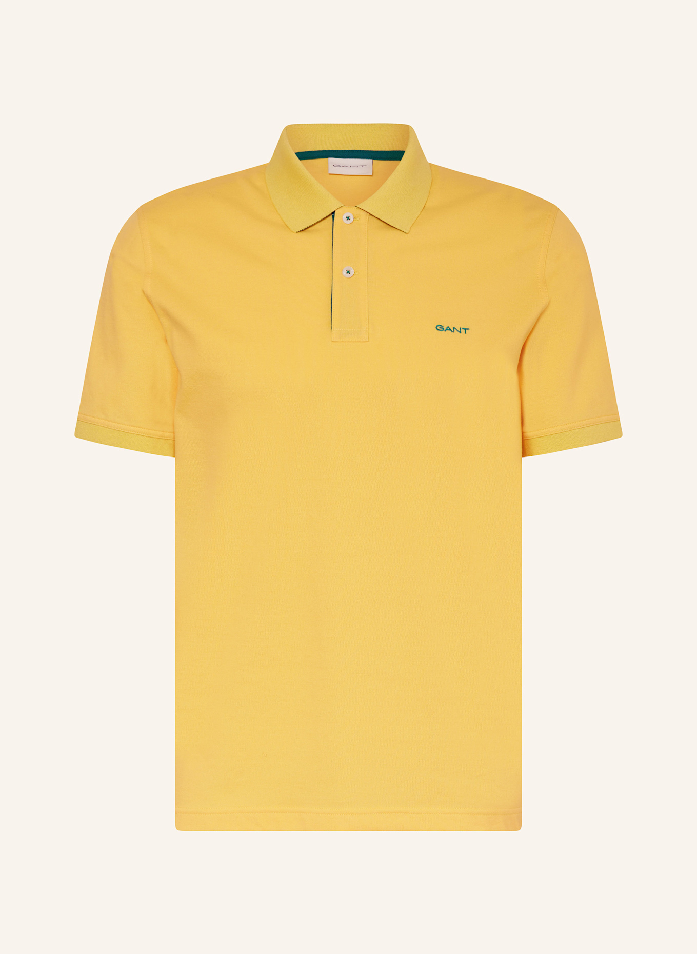 GANT Piqué-Poloshirt: GELB