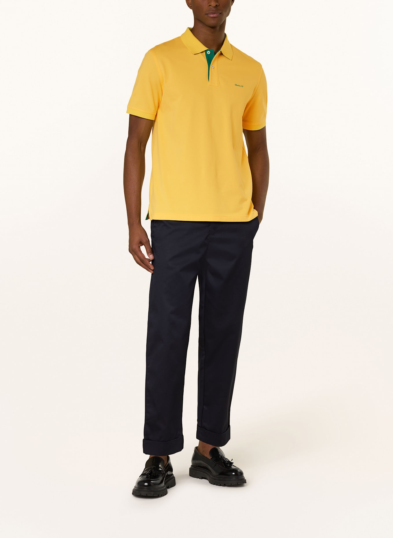 GANT Piqué-Poloshirt: GELB