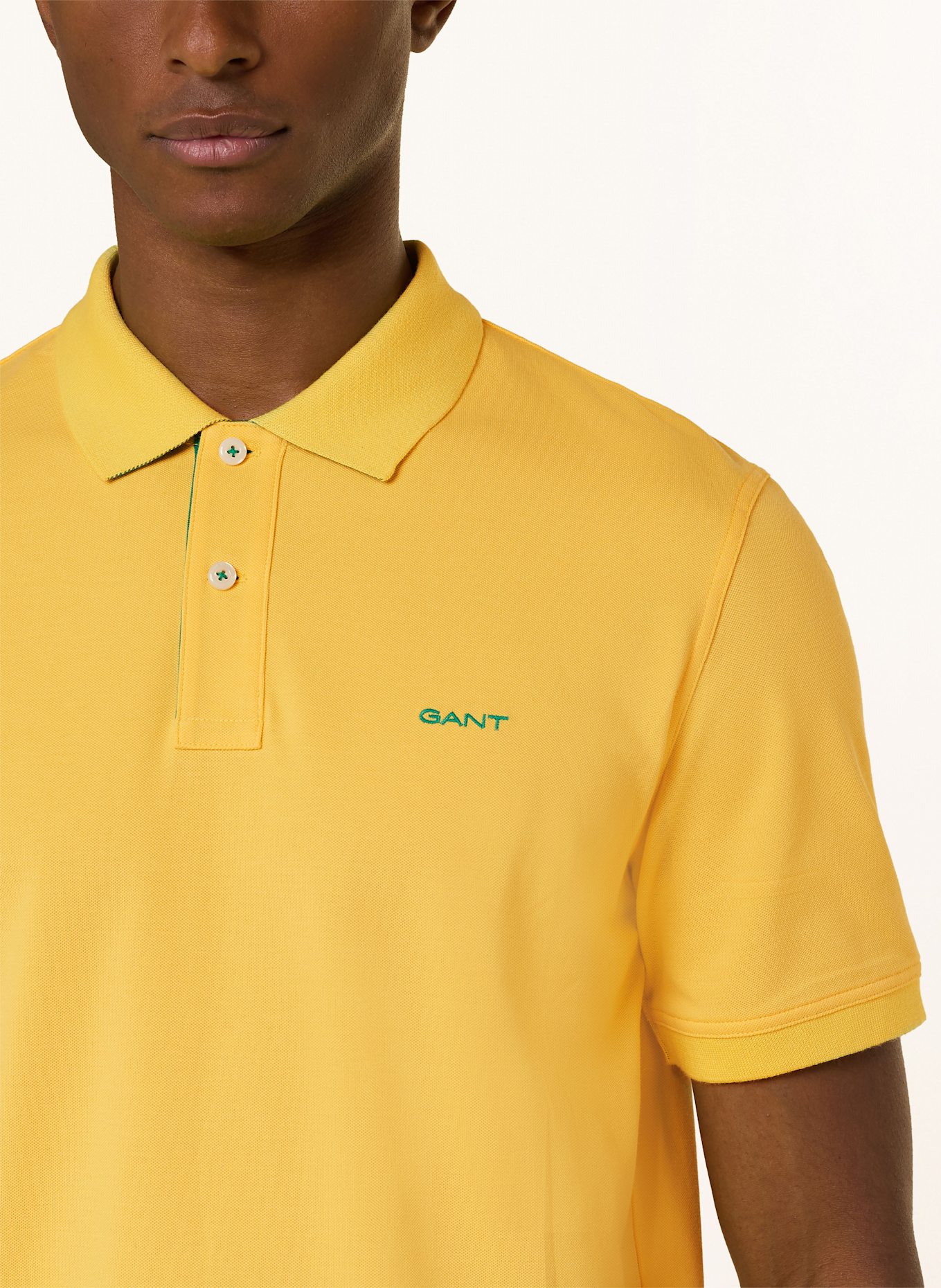 GANT Piqué-Poloshirt: GELB