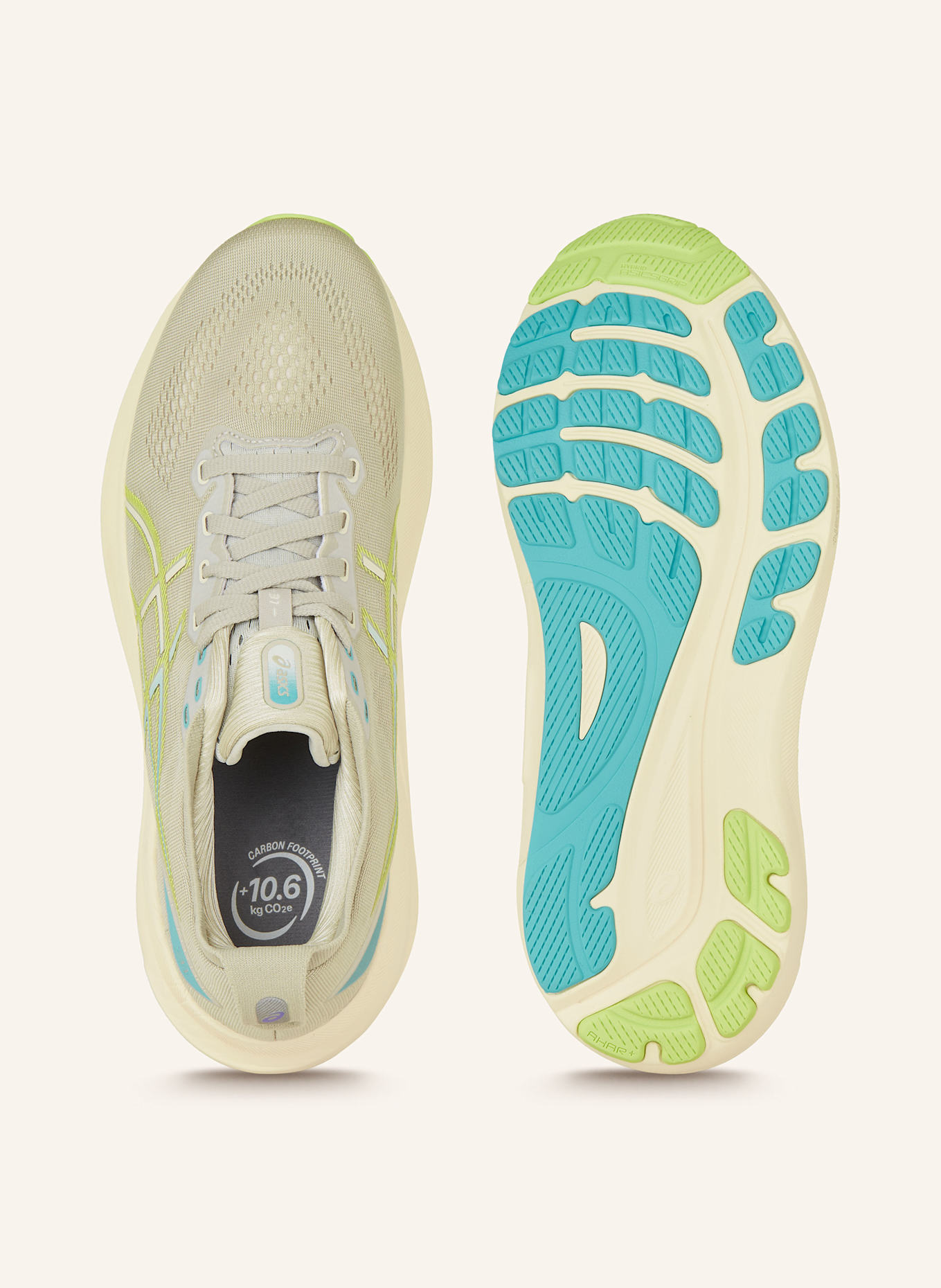 ASICS Laufschuhe GEL-KAYANO 31: HELLGRAU/ NEONGRÜN/ HELLBLAU