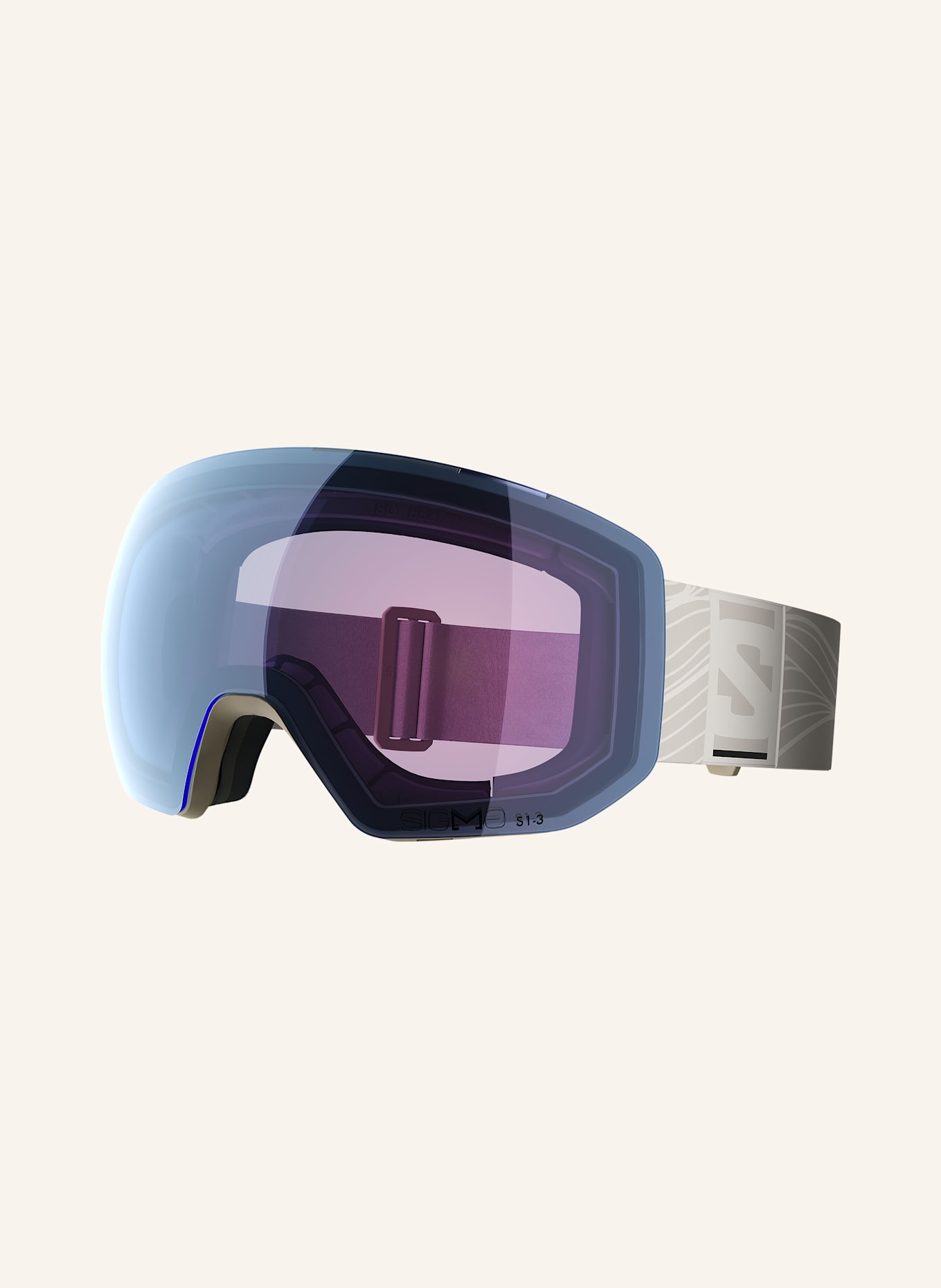 SALOMON Masque de ski RADIUM PRO S en violet/ bleu