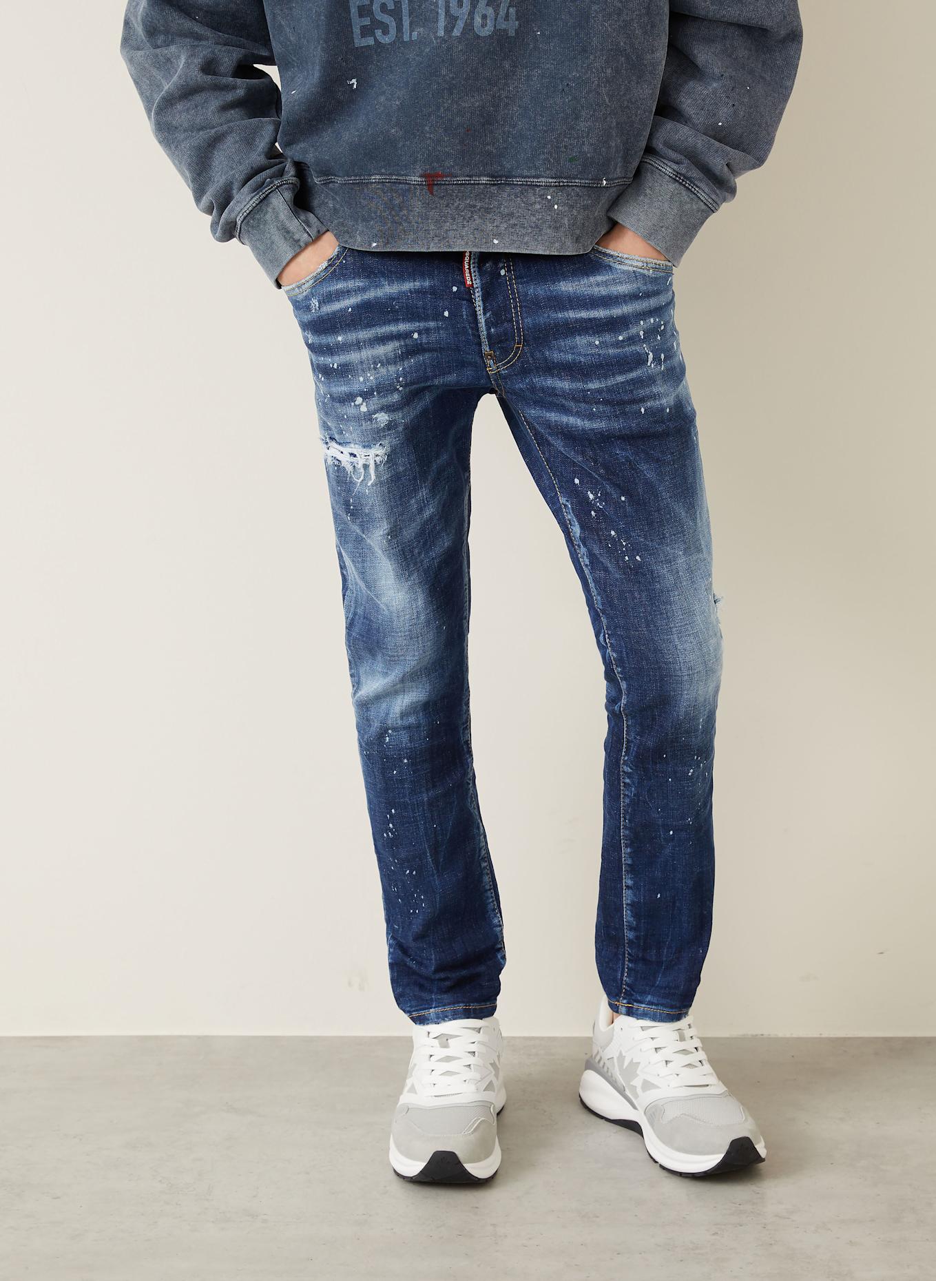 DSQUARED2 Jeans SKATER Extra Slim Fit: 470 NAVY BLUE