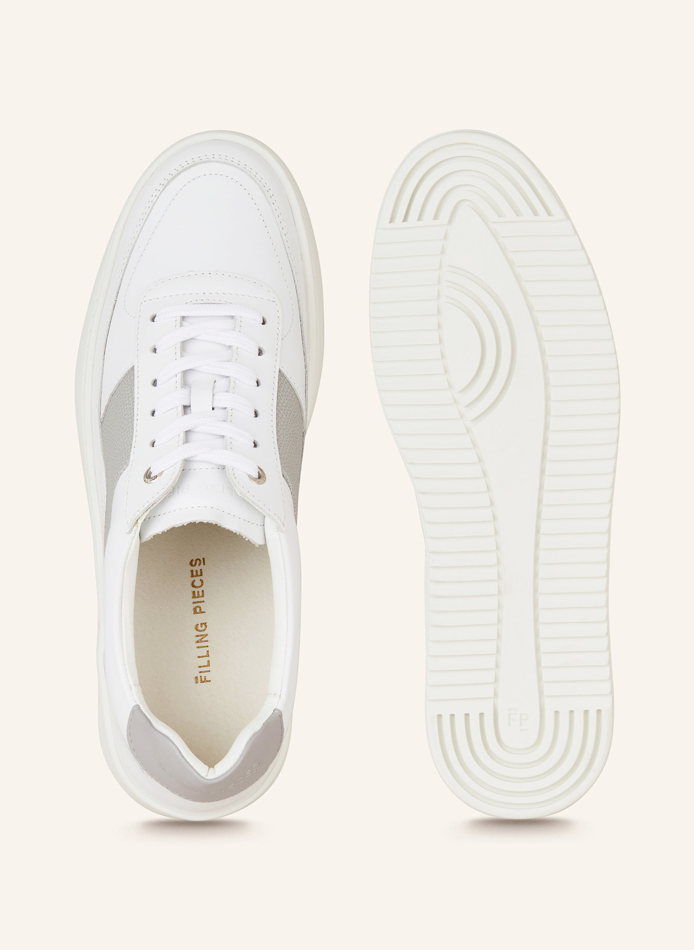 FILLING PIECES Sneaker MONDO GAME: WEISS/ GRAU