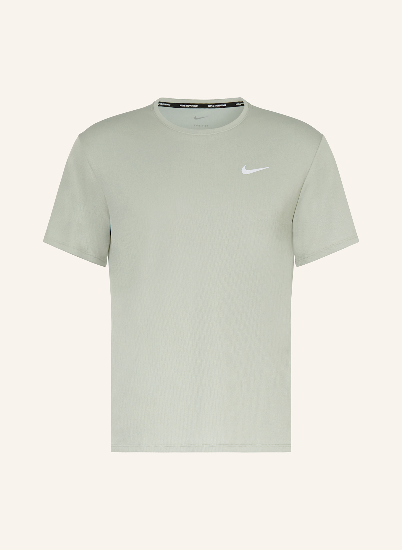 Nike Laufshirt MILER: HELLGRÜN