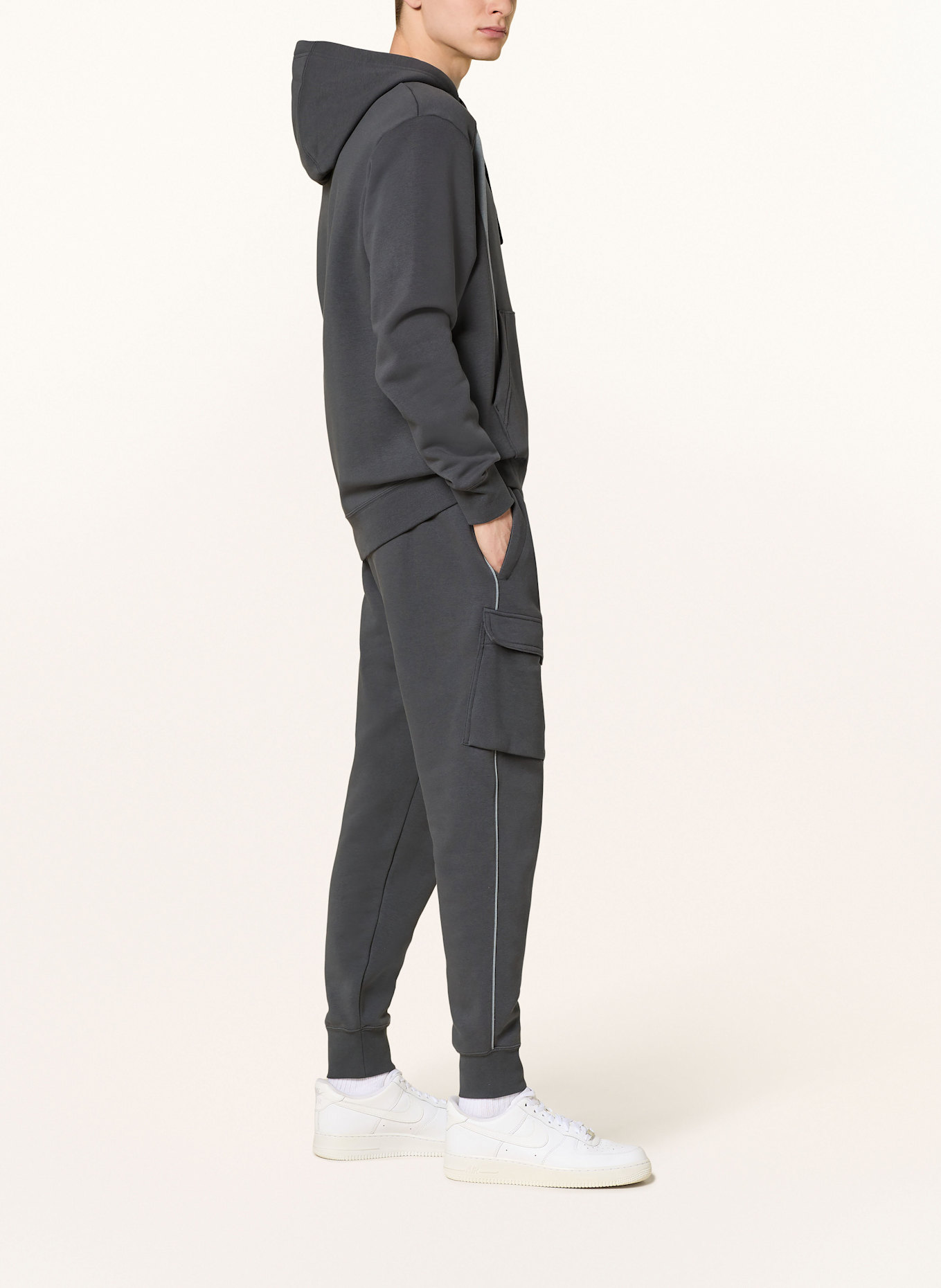 Nike Hoodie SPORTSWEAR AIR: DARK GRAY / LIGHT GRAY