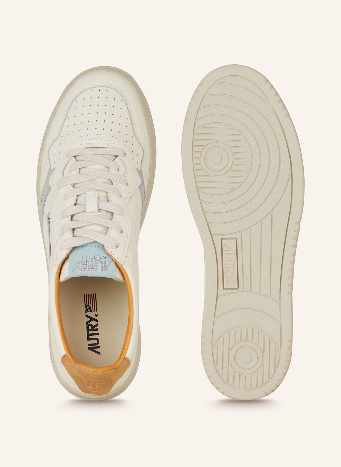 AUTRY Sneakers MEDALIST LOW: CREAM / GRAY