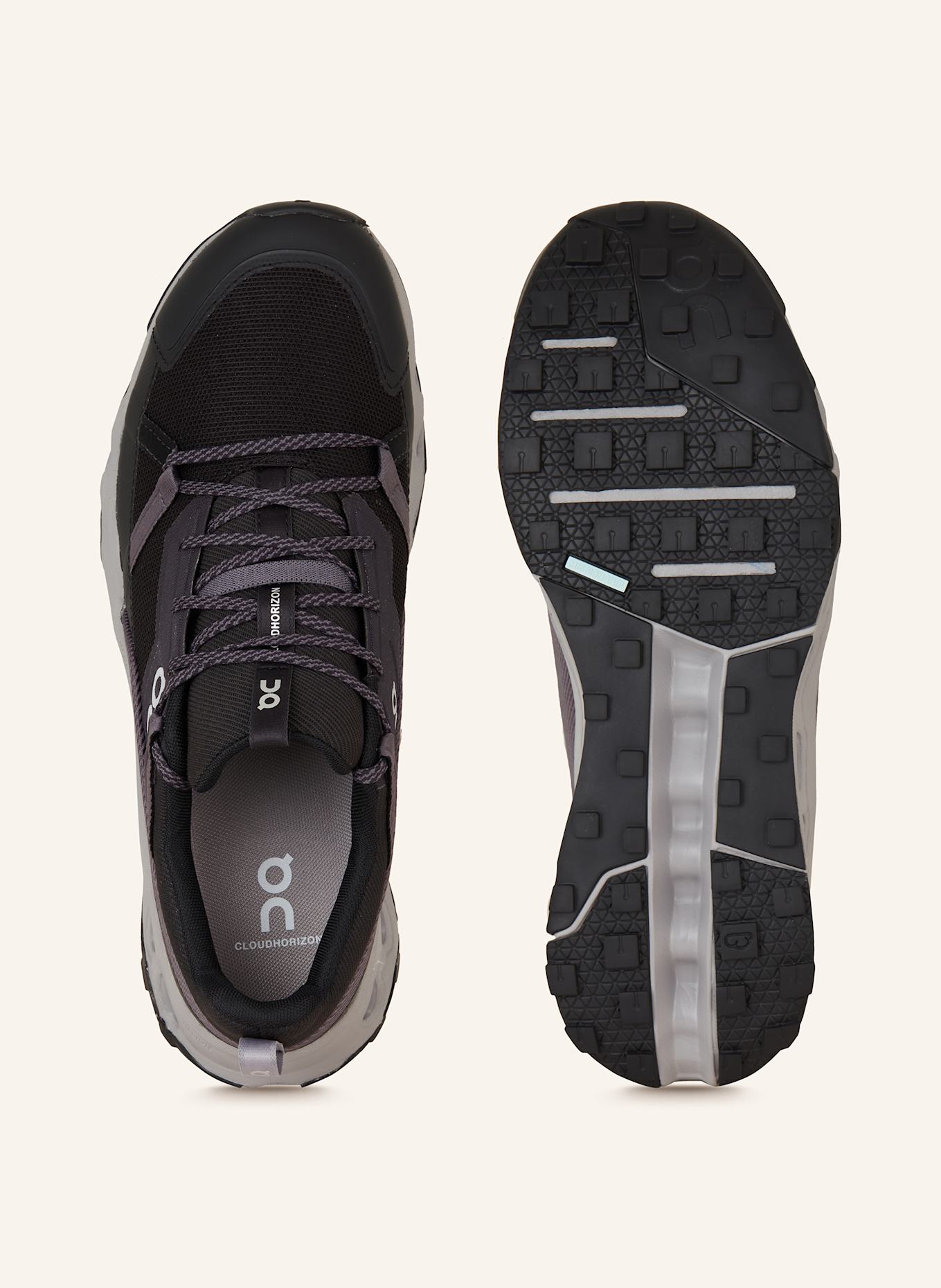 On Wanderschuhe CLOUDHORIZON: SCHWARZ / DUNKELGRAU