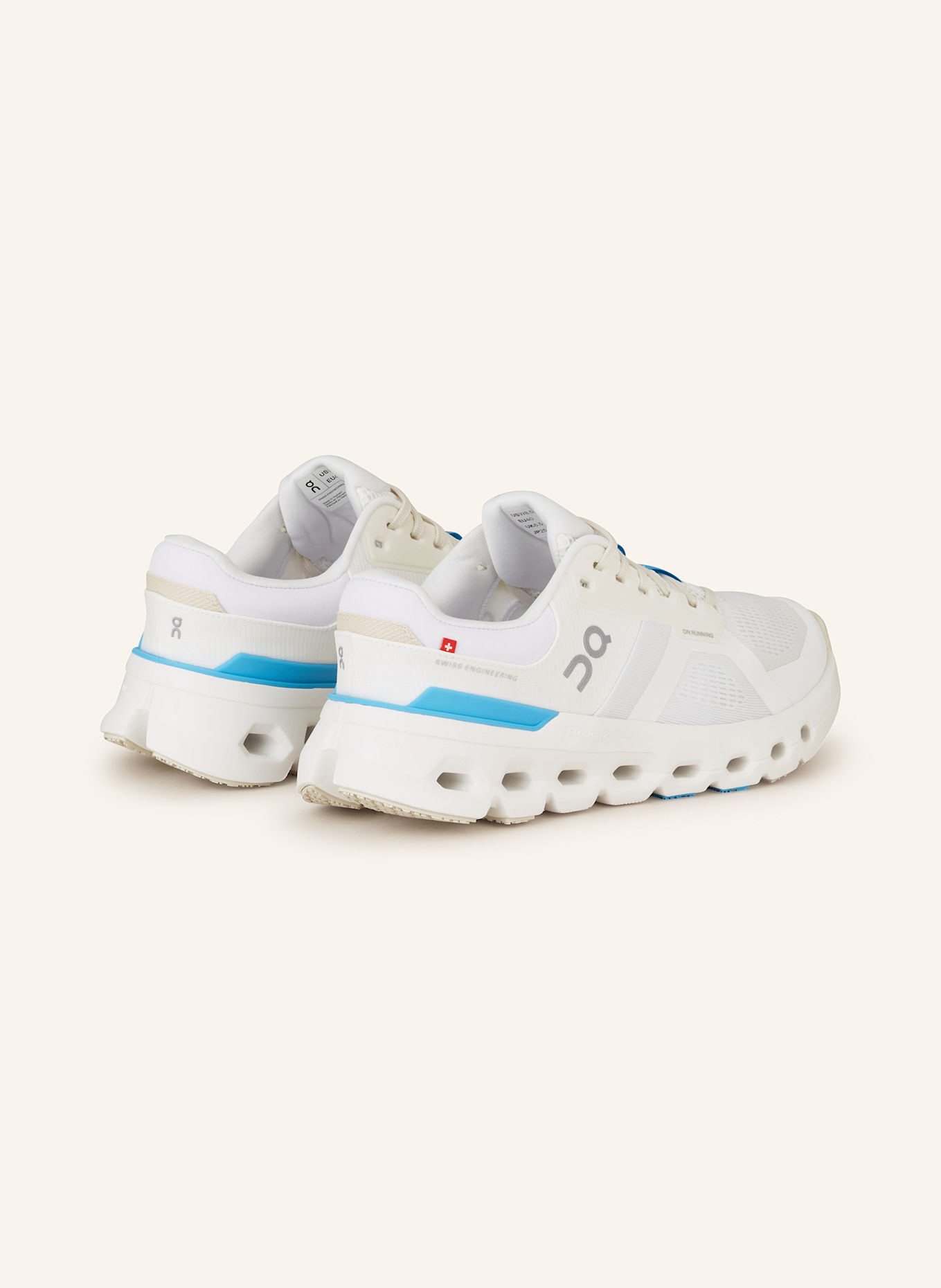 On Running shoes CLOUDRUNNER 2: WHITE / TURQUOISE