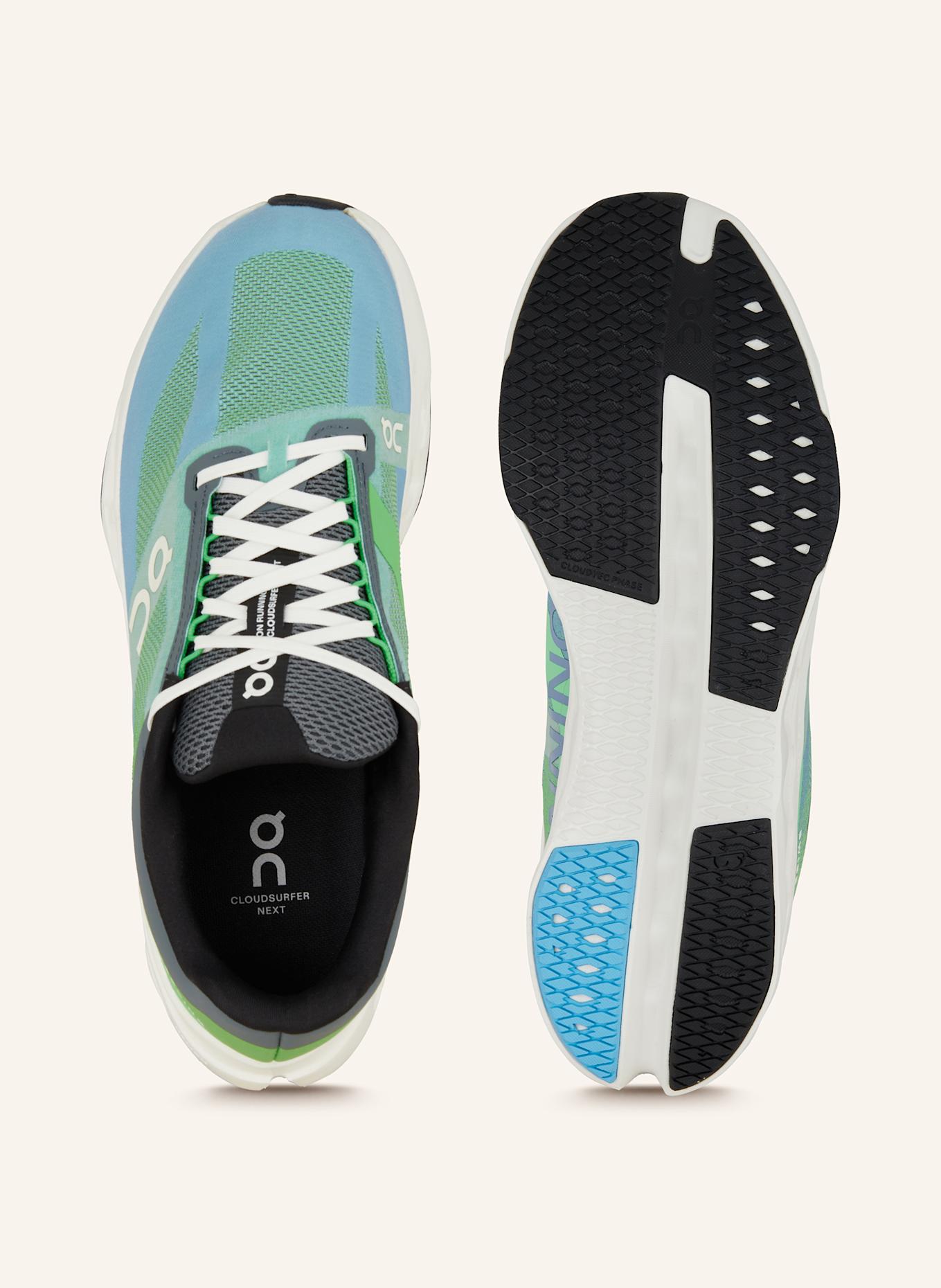 On Running shoes CLOUDSURFER NEXT: LIGHT GREEN / LIGHT BLUE
