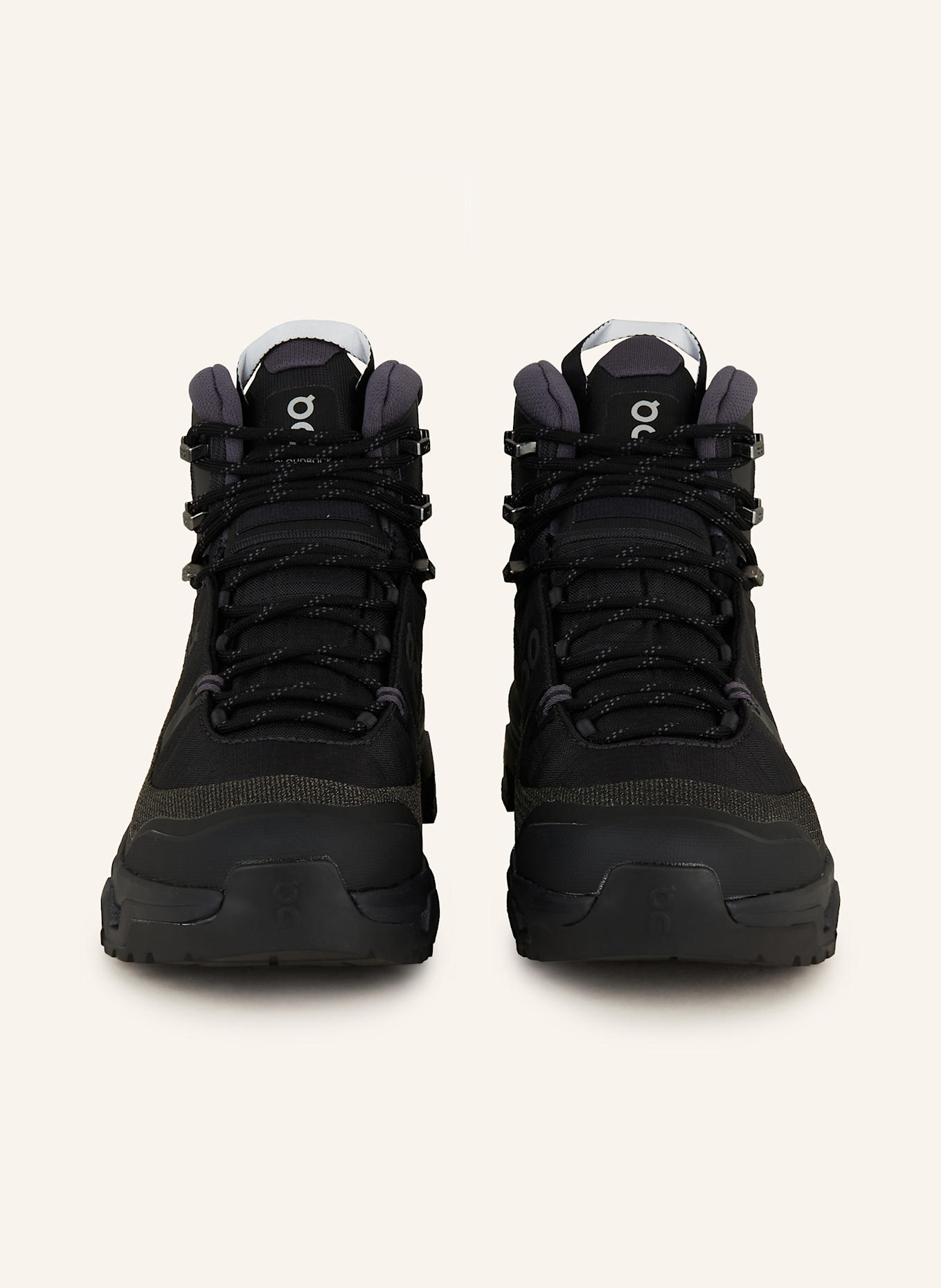 On Wanderschuhe CLOUDROCK TREK WP: SCHWARZ / DUNKELGRAU