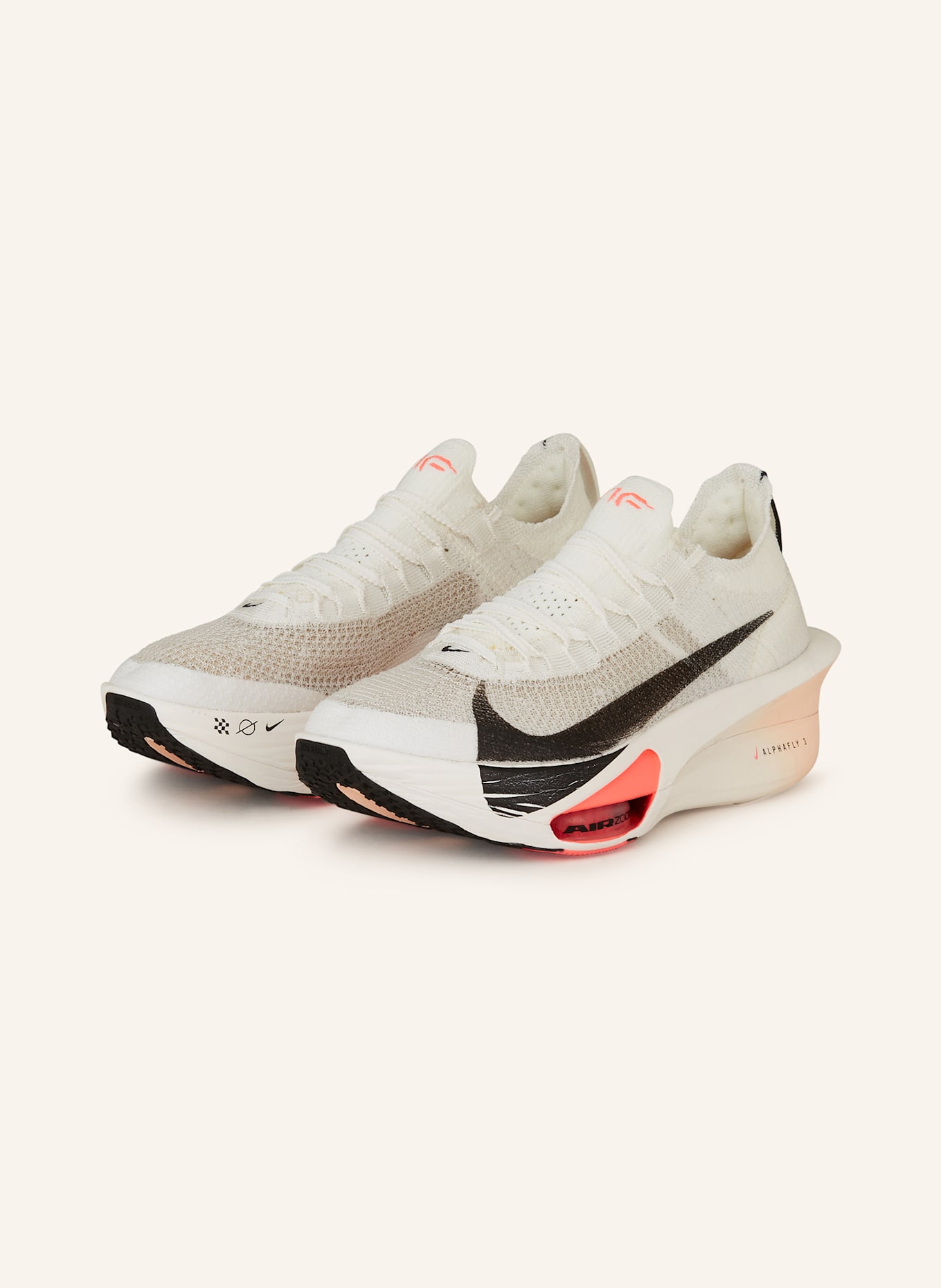 Nike Running shoes AIR ZOOM ALPHAFLY 3: WHITE / BLACK