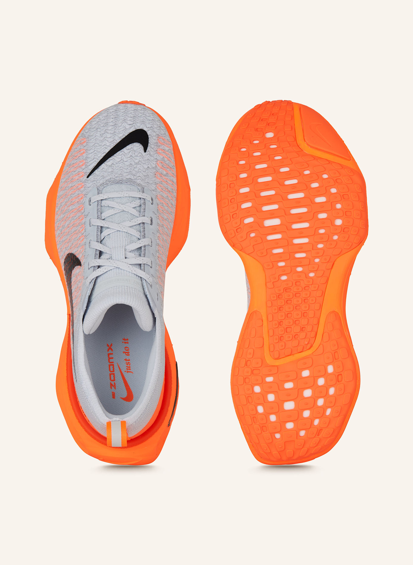 Nike Running shoes INVINCIBLE 3 in light gray neon orange black