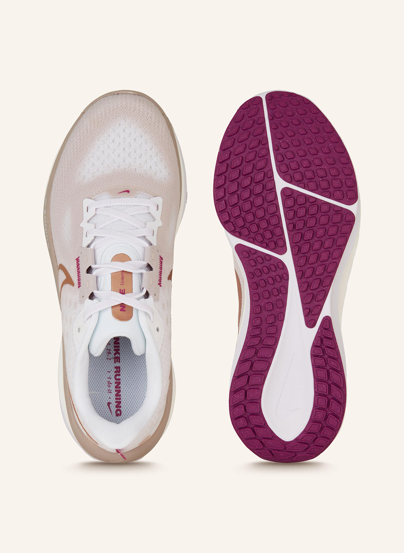 Nike Running shoes VOMERO 17: ROSE / WHITE
