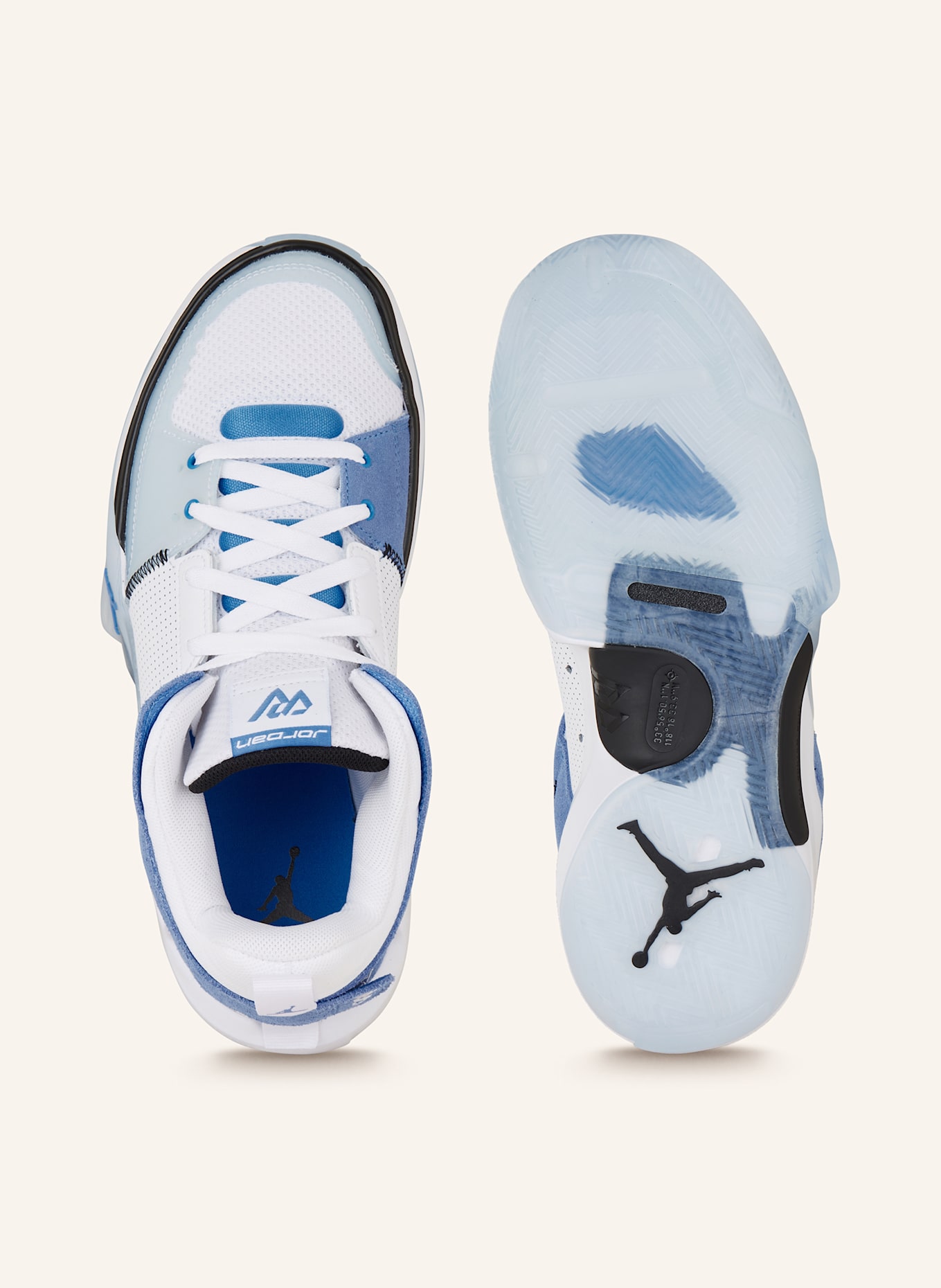 JORDAN Buty do koszykówki JORDAN ONE TAKE 5: BIAŁY / JASNONIEBIESKI