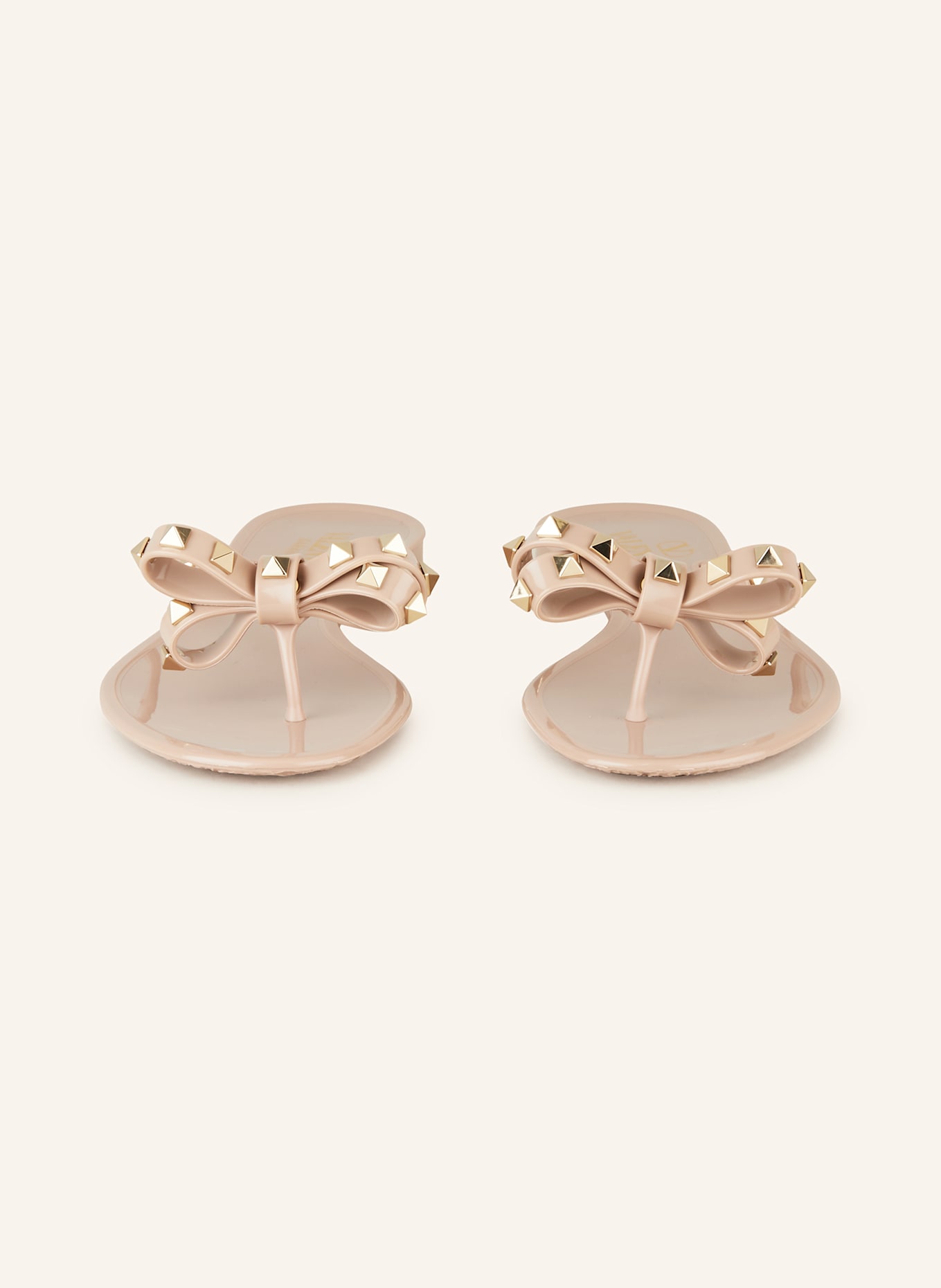 VALENTINO GARAVANI Zehentrenner SUMMER ROCKSTUD mit Nieten: NUDE