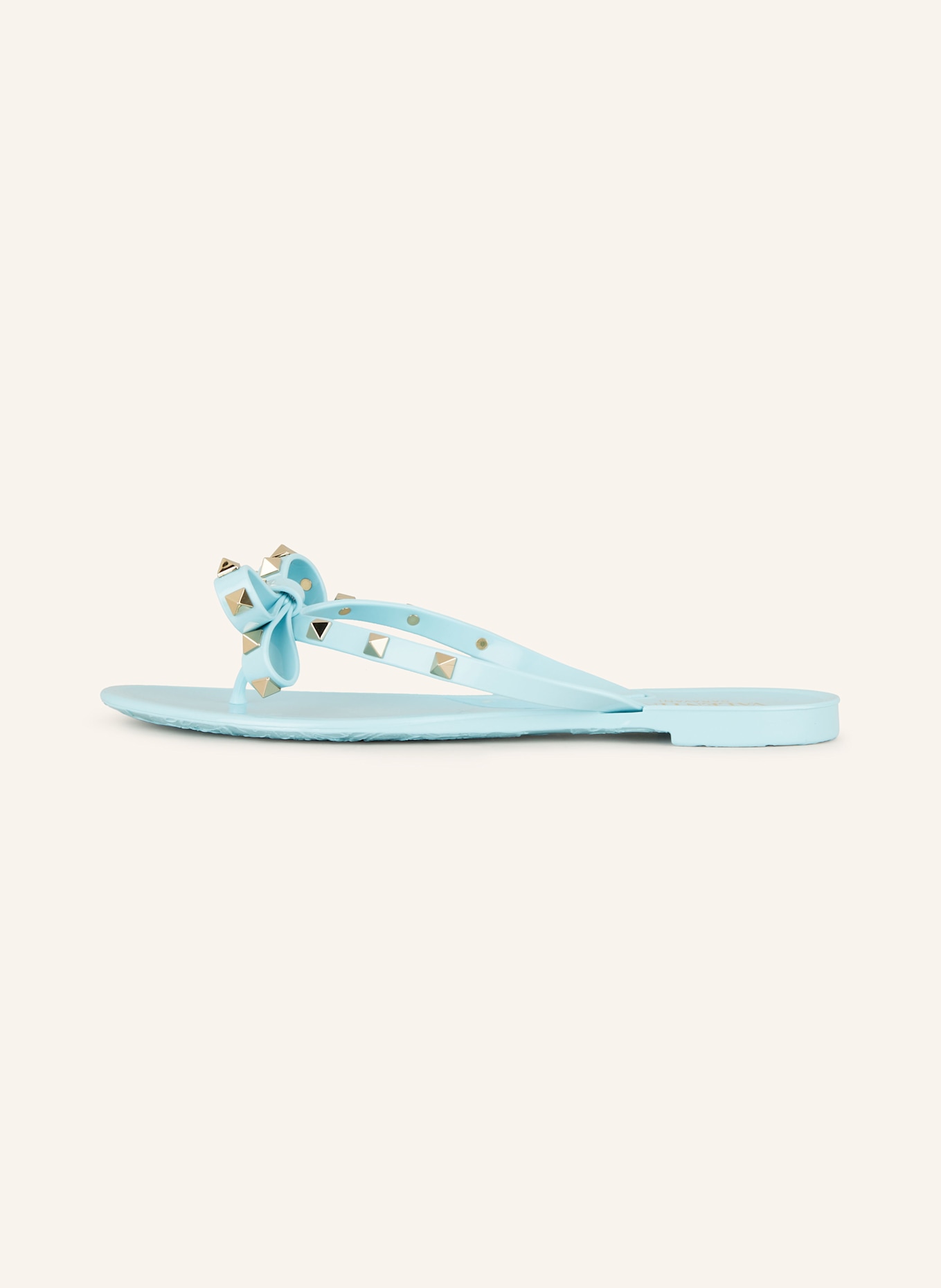 VALENTINO GARAVANI Zehentrenner SUMMER ROCKSTUD mit Nieten: HELLBLAU
