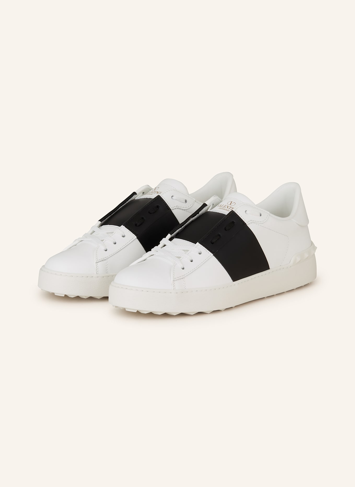 VALENTINO GARAVANI Sneaker OPEN ROCKSTUD mit Nieten in weiss