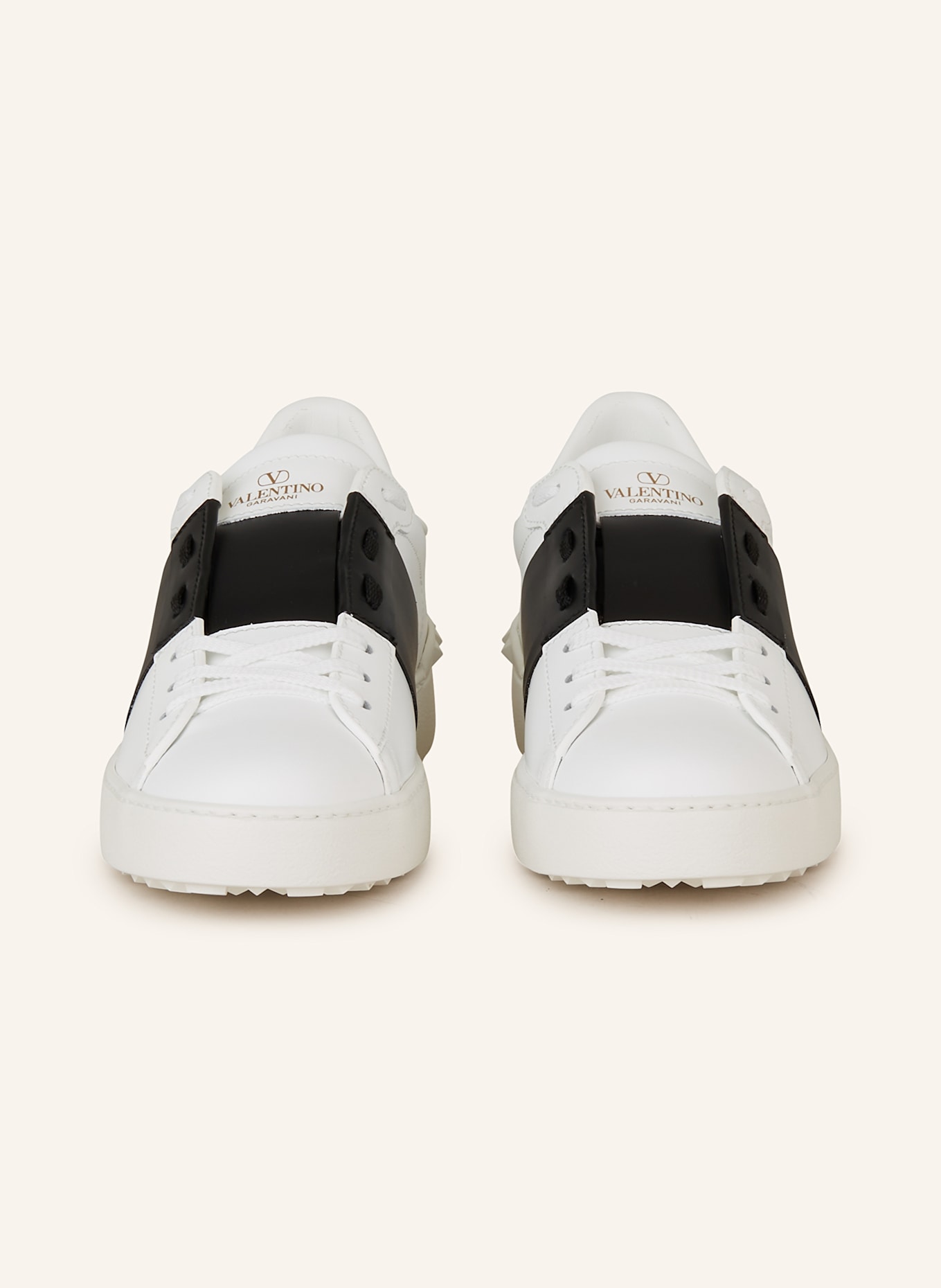 VALENTINO GARAVANI Sneaker OPEN ROCKSTUD mit Nieten: WEISS