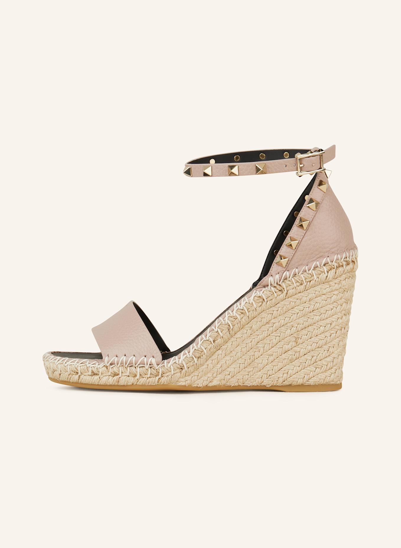 VALENTINO GARAVANI Wedges ROCKSTUD: ROSÉ