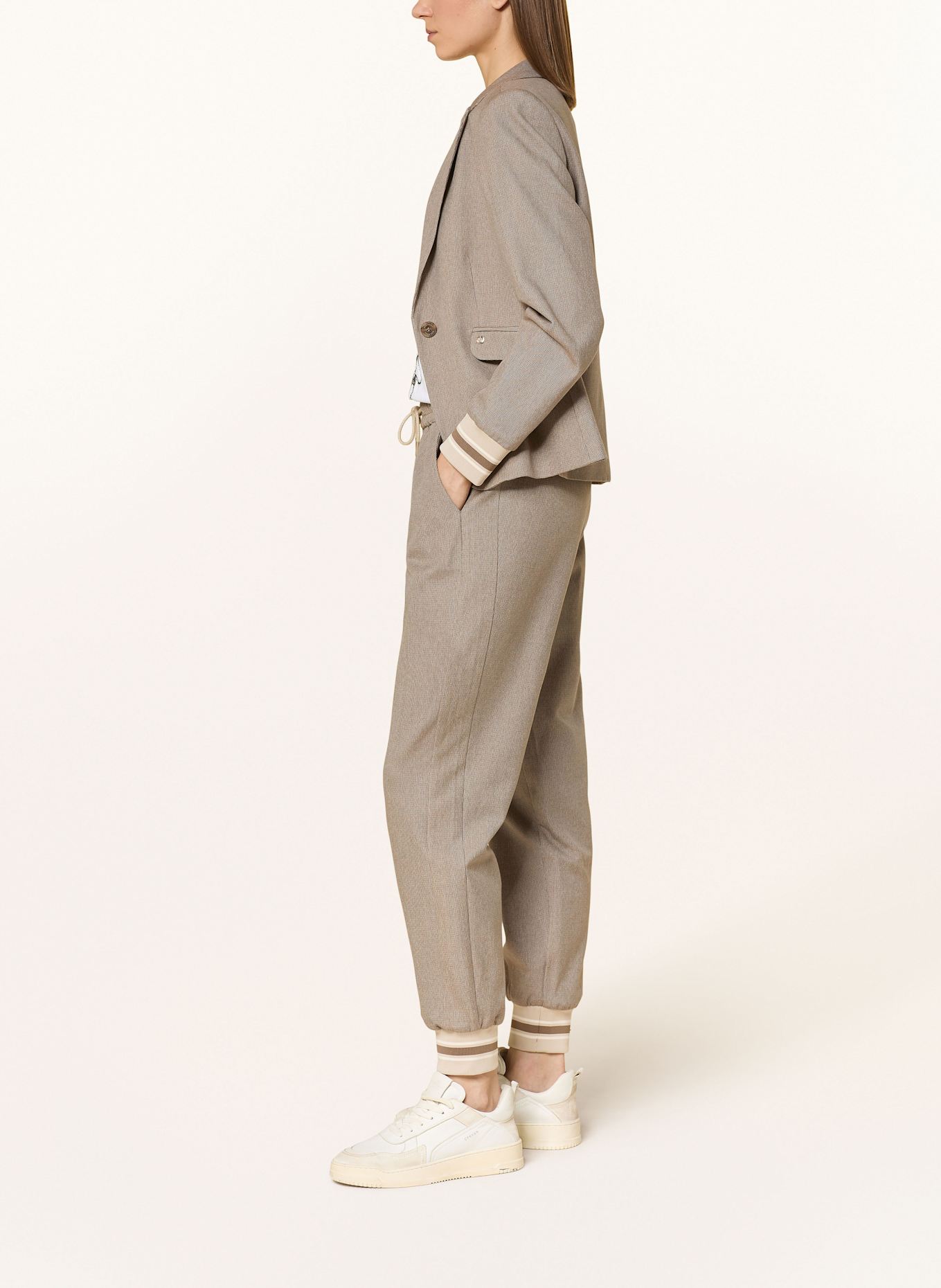 MOS MOSH Hose MMLUCI KARLIE im Jogging-Stil: TAUPE