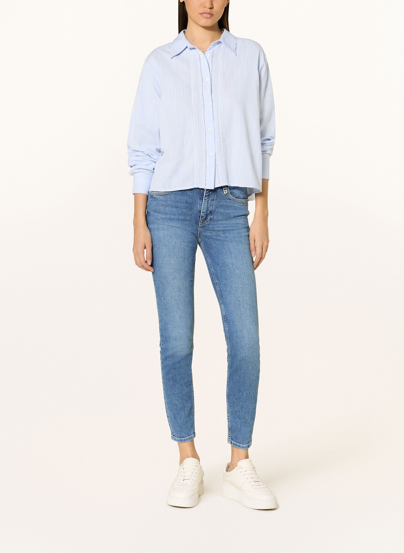 MOS MOSH Košilová halenka MMVINA: TMAVĚ MODRÁ