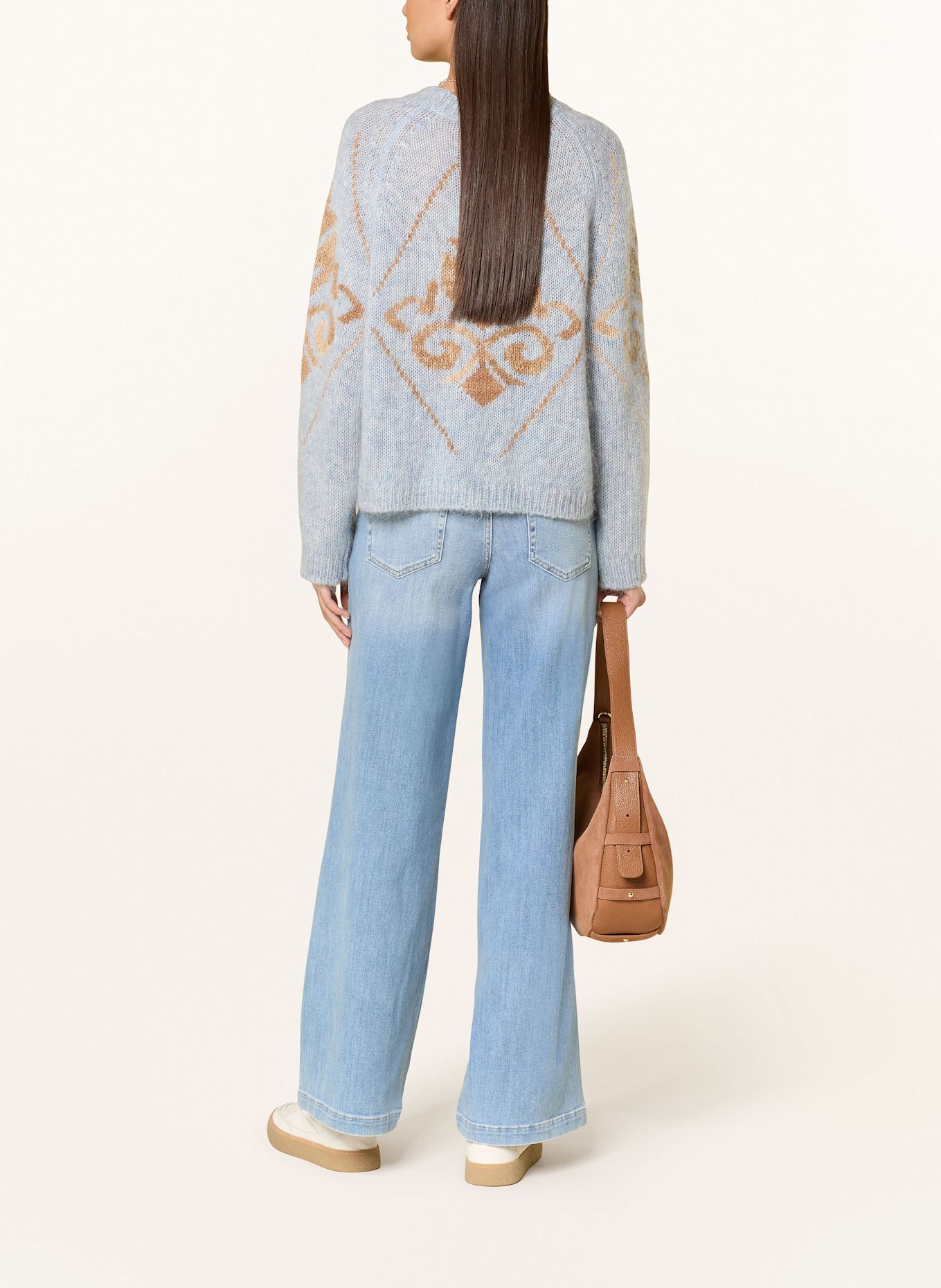 MOS MOSH Svetr MMDAYA: TMAVĚ MODRÁ