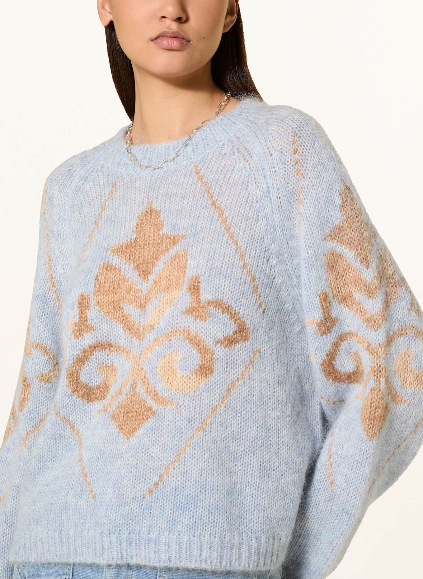 MOS MOSH Svetr MMDAYA: TMAVĚ MODRÁ