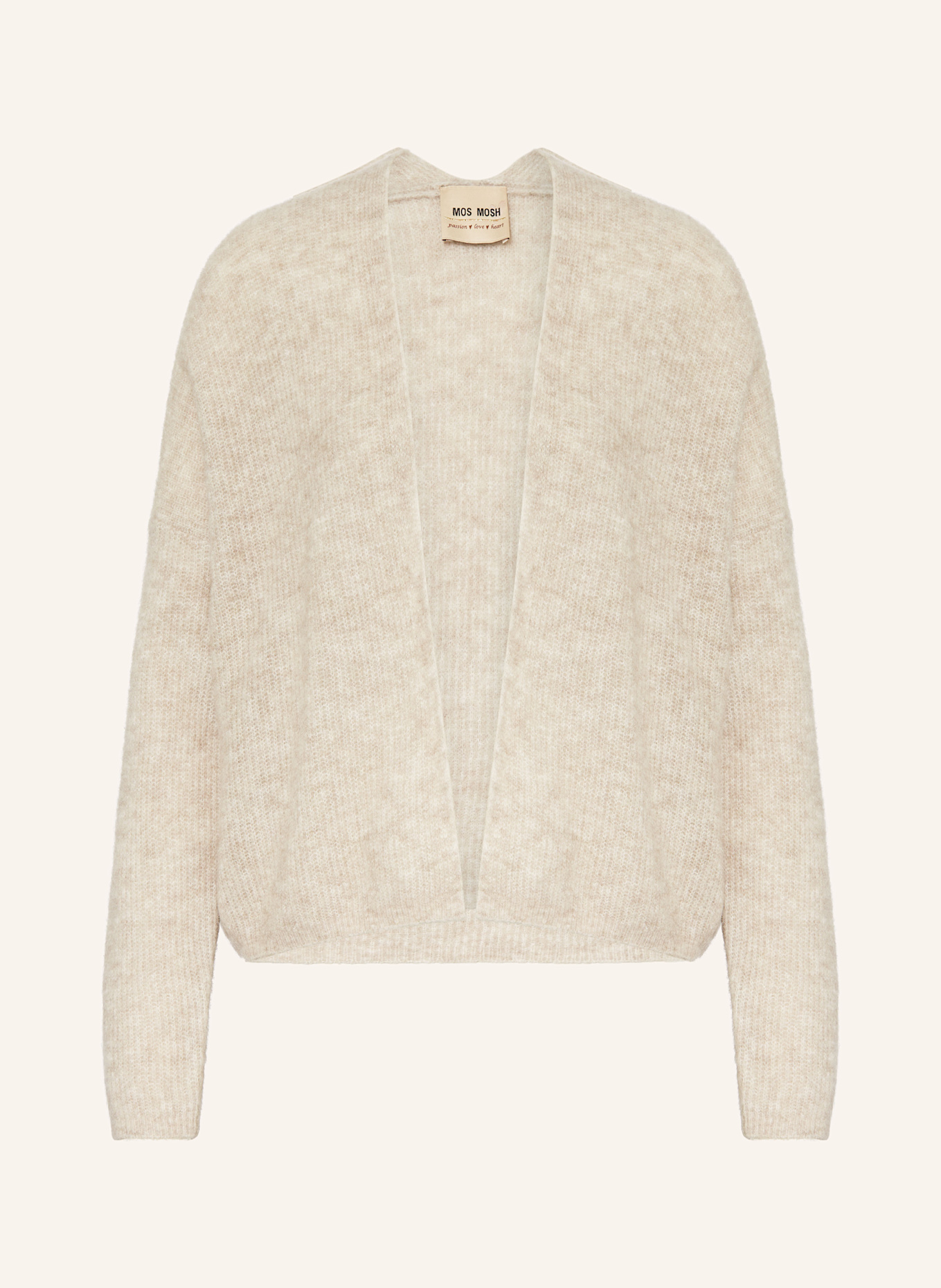 MOS MOSH Strickhülle MMTHORA mit Cashmere und Alpaka: HELLBRAUN