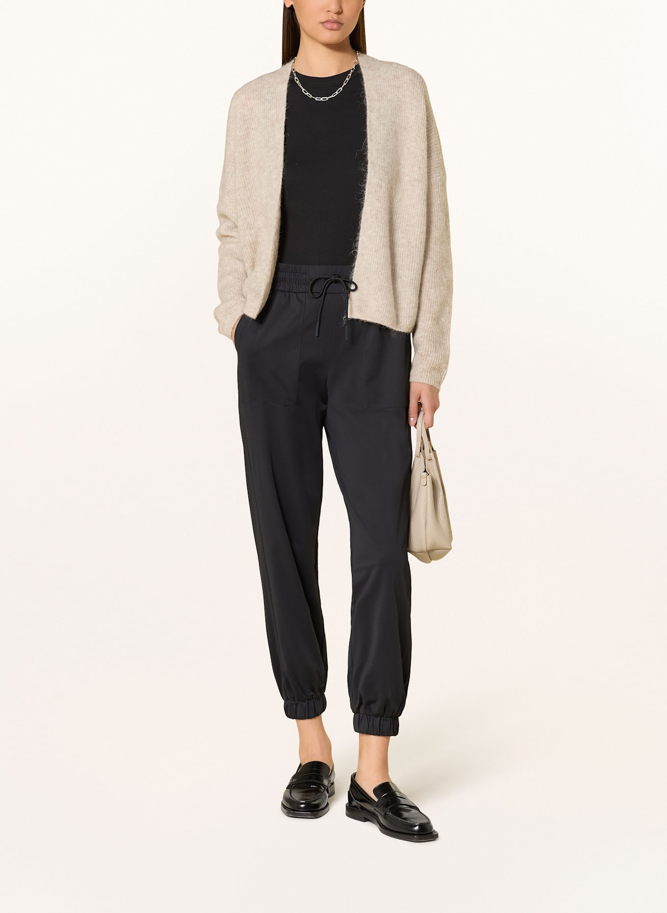 MOS MOSH Strickhülle MMTHORA mit Cashmere und Alpaka: HELLBRAUN