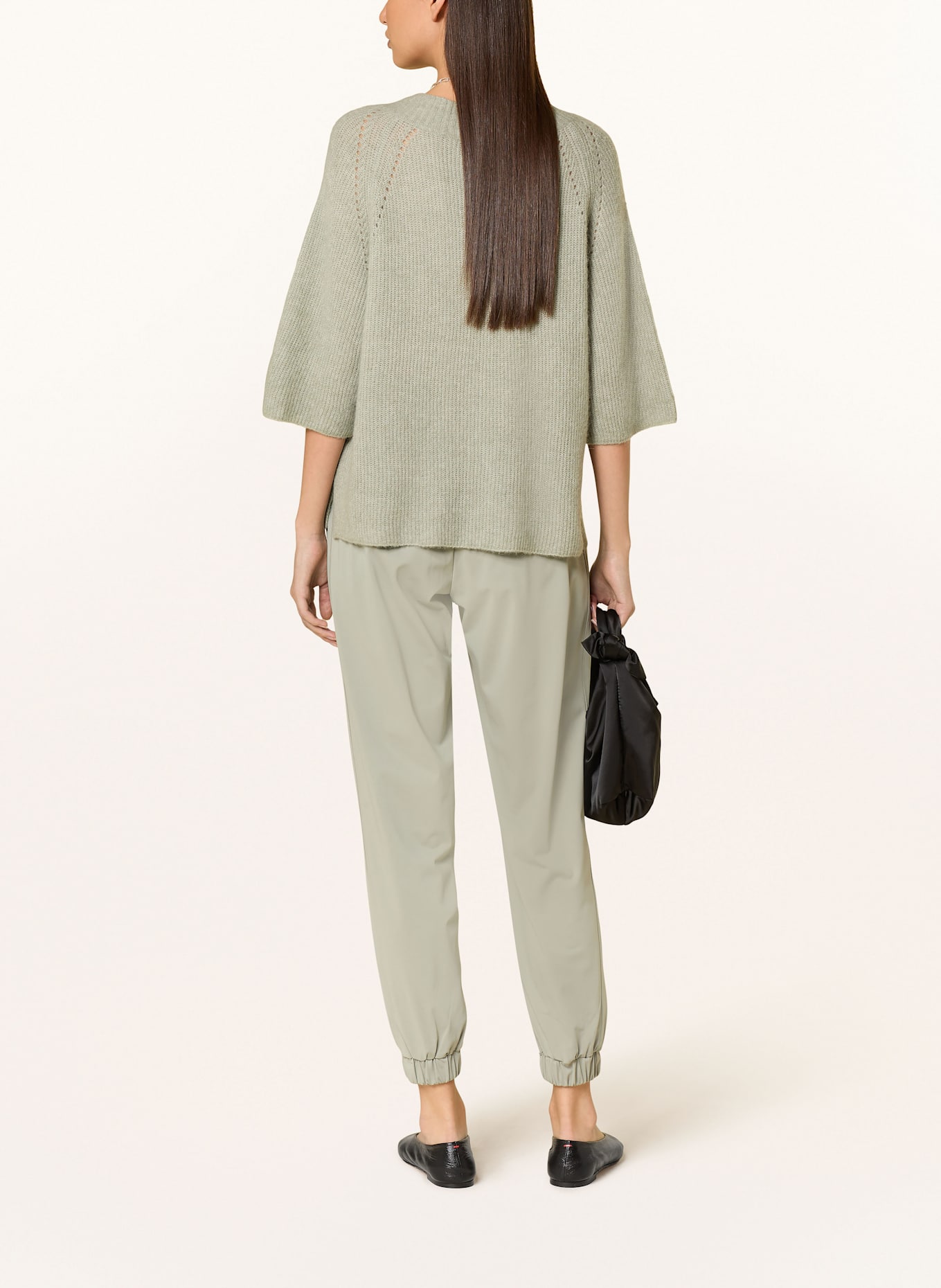 MOS MOSH Strickshirt MMTACI mit Alpaka: HELLGRÜN