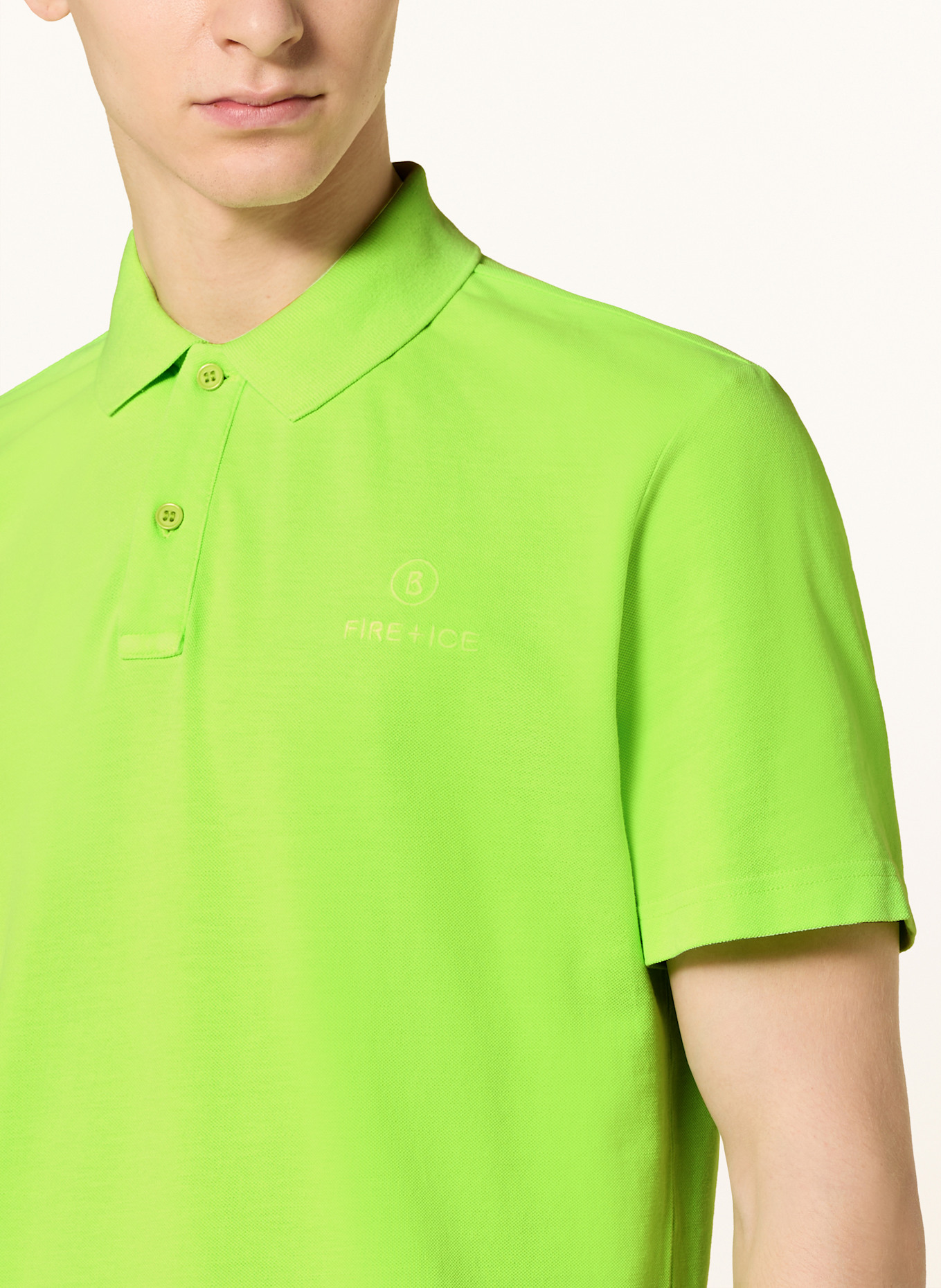 FIRE+ICE Piqué-Poloshirt RAMON4: NEONGRÜN