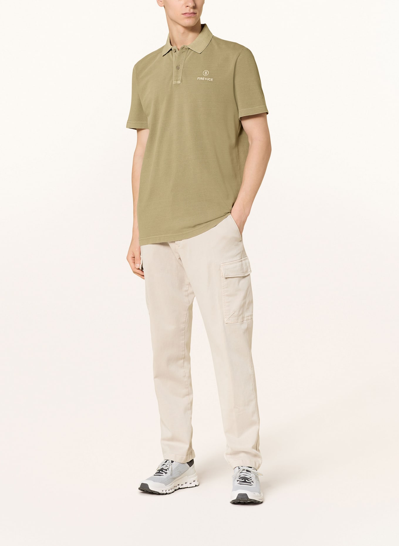 FIRE+ICE Piqué-Poloshirt RAMON4: OLIV