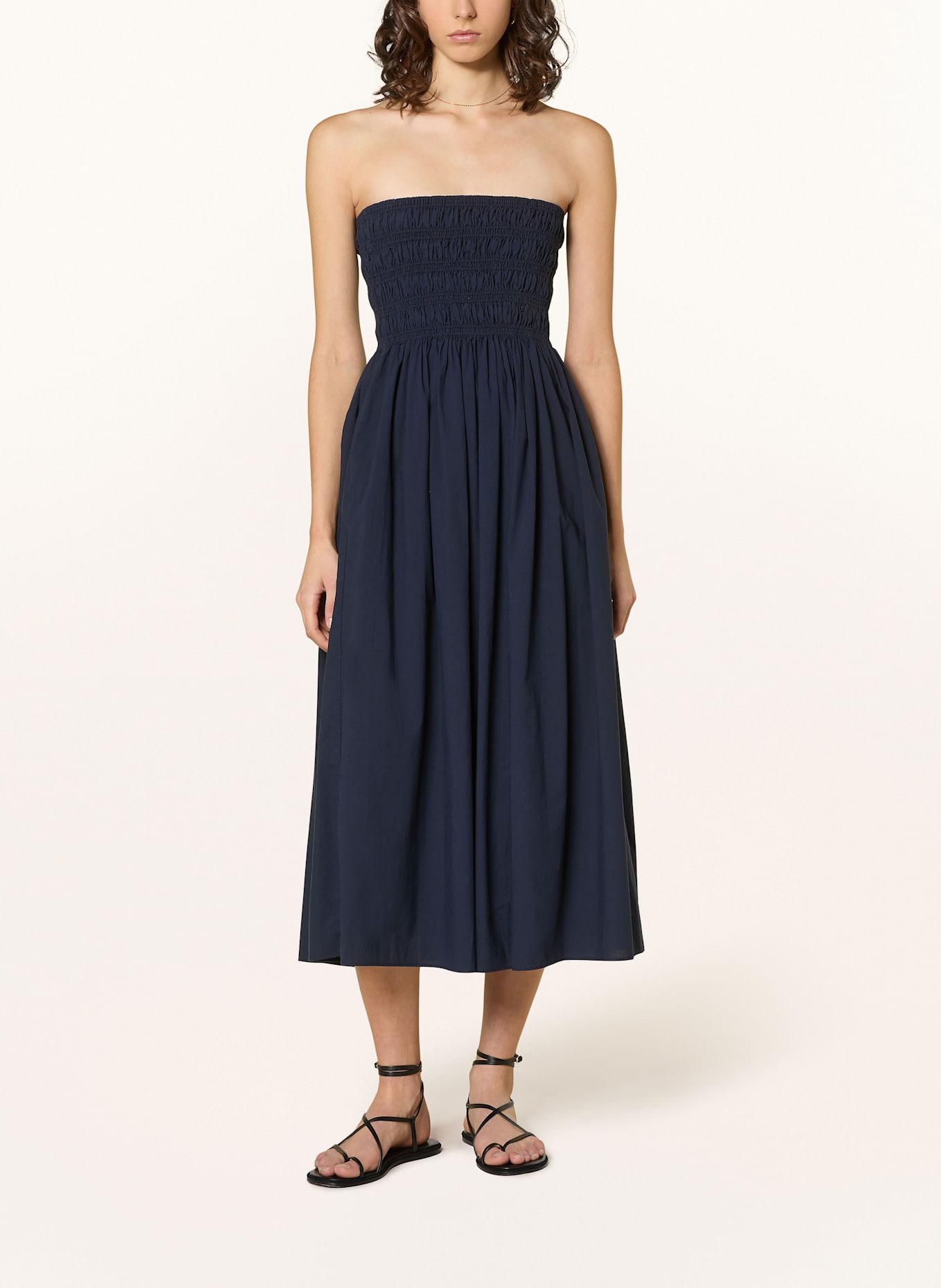 Juvia Off-Shoulder-Kleid PRISCILLA: DUNKELBLAU
