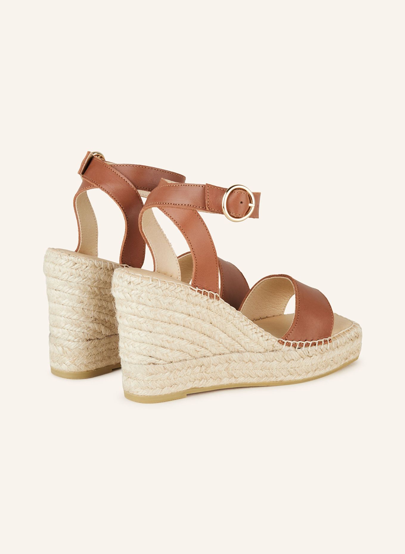 MARC CAIN Platform wedges: 447 bright ochre