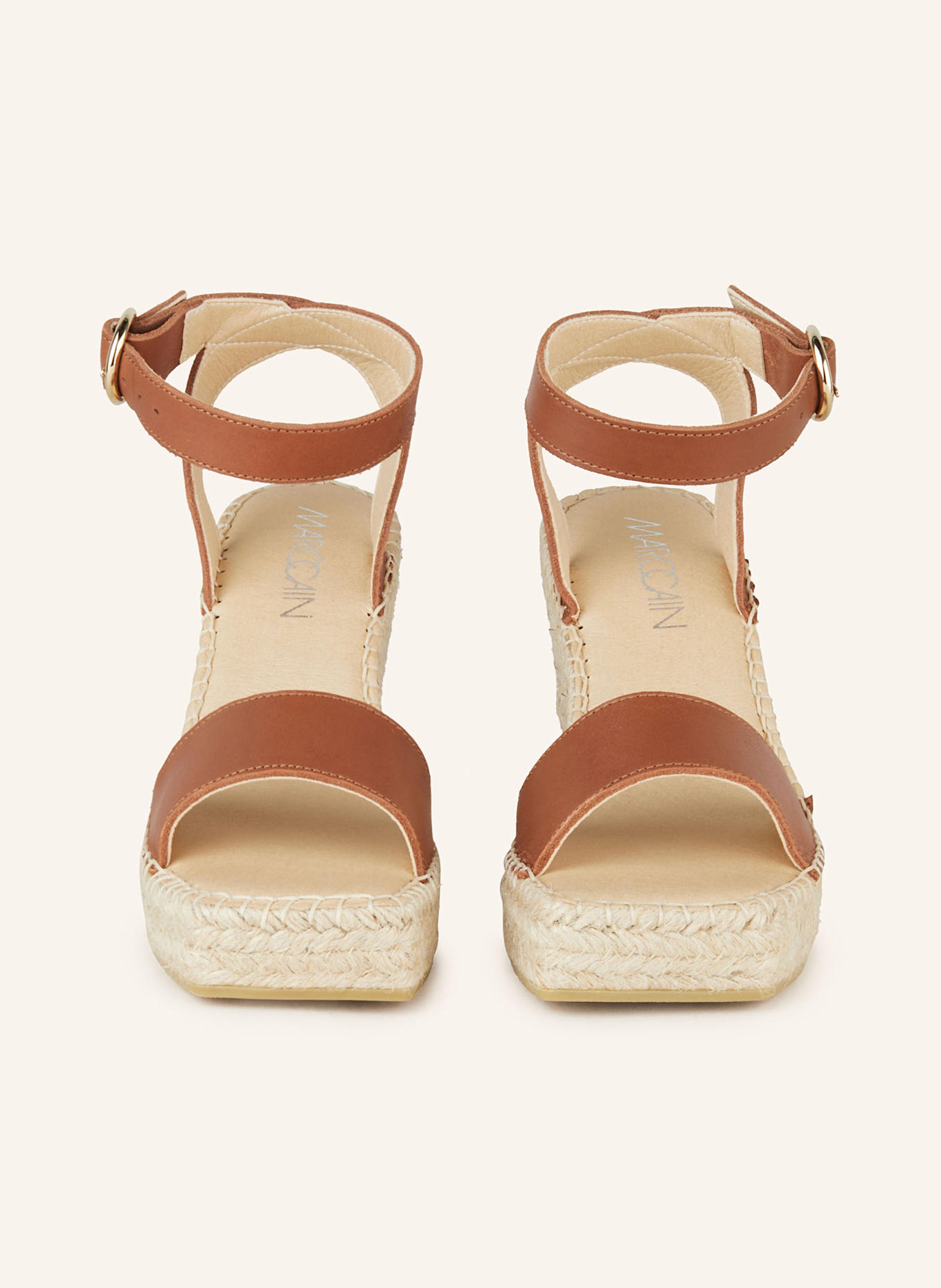 MARC CAIN Platform wedges: 447 bright ochre
