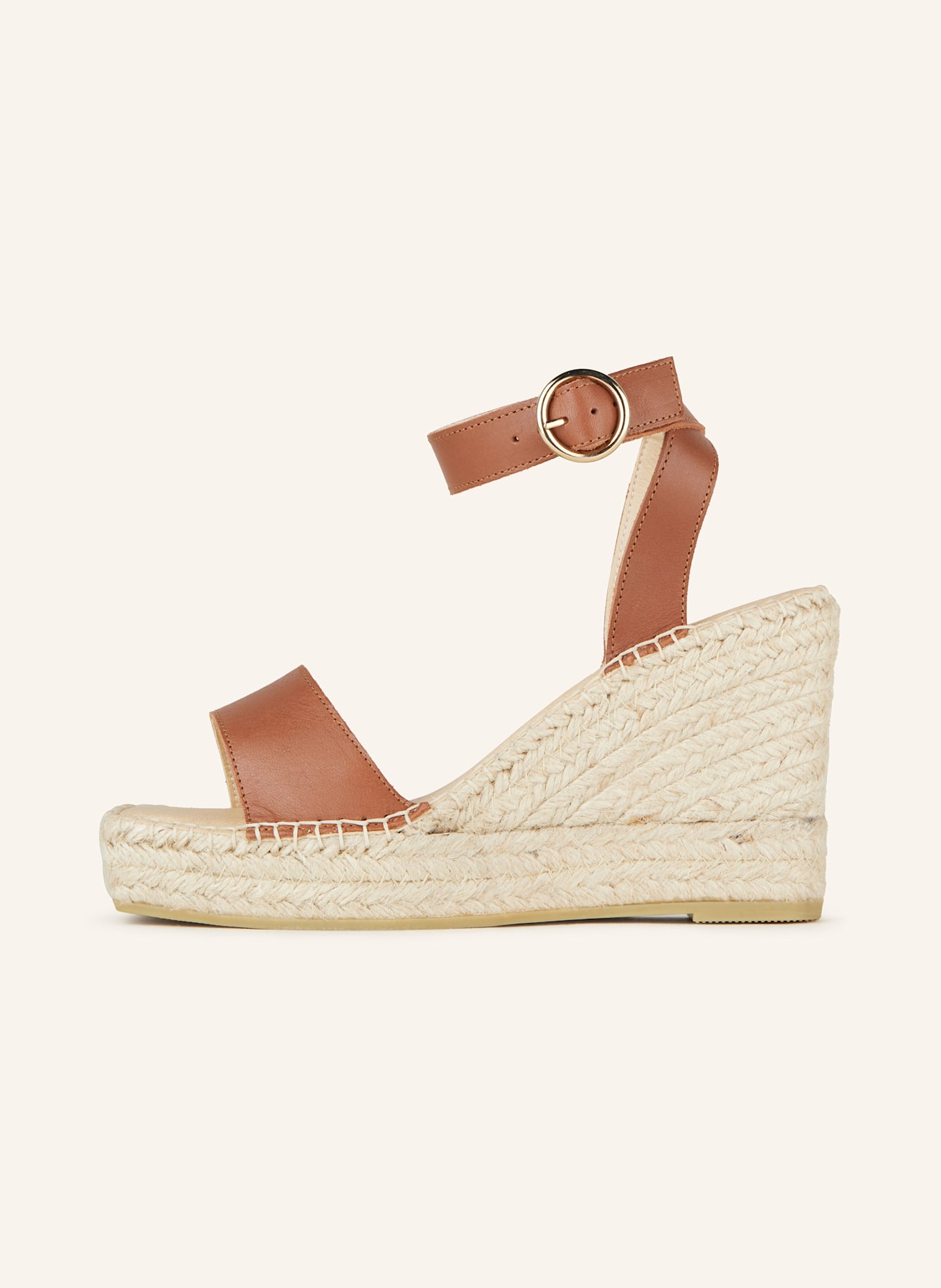 MARC CAIN Platform wedges: 447 bright ochre