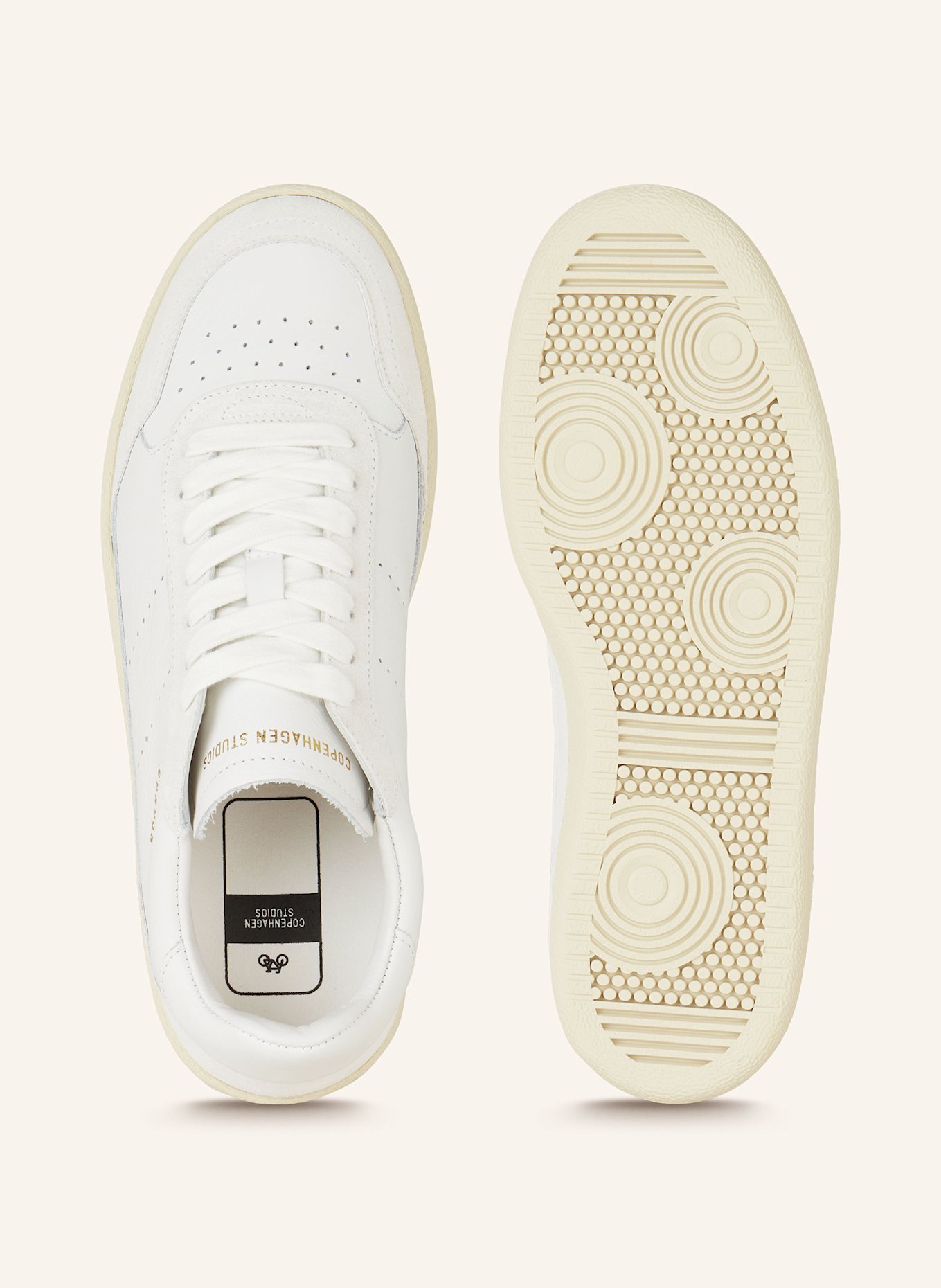 COPENHAGEN Sneakers CPH255: ECRU/ LIGHT GRAY/ BEIGE