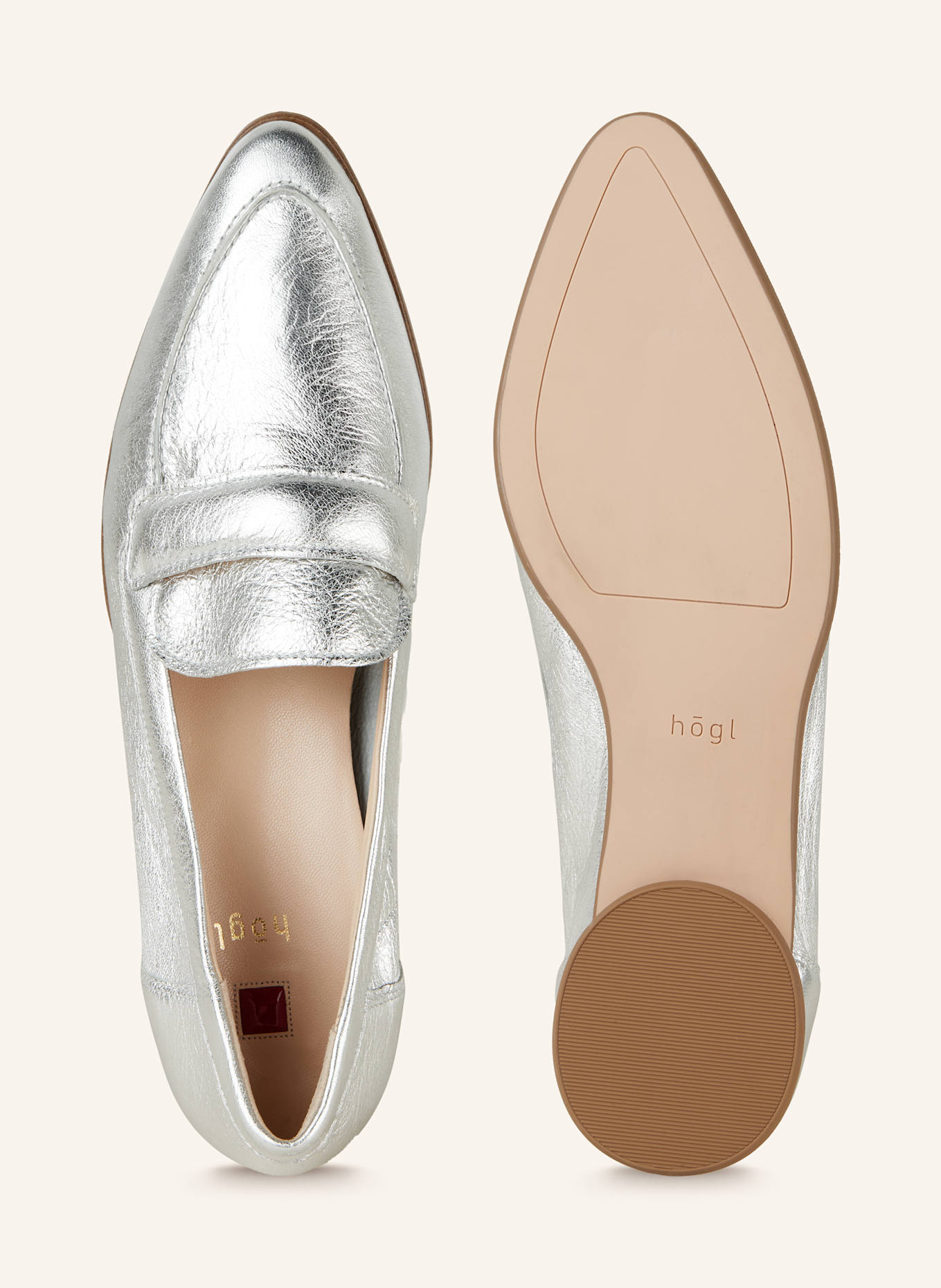 Högl Mokasíny: STŘÍBRNÁ