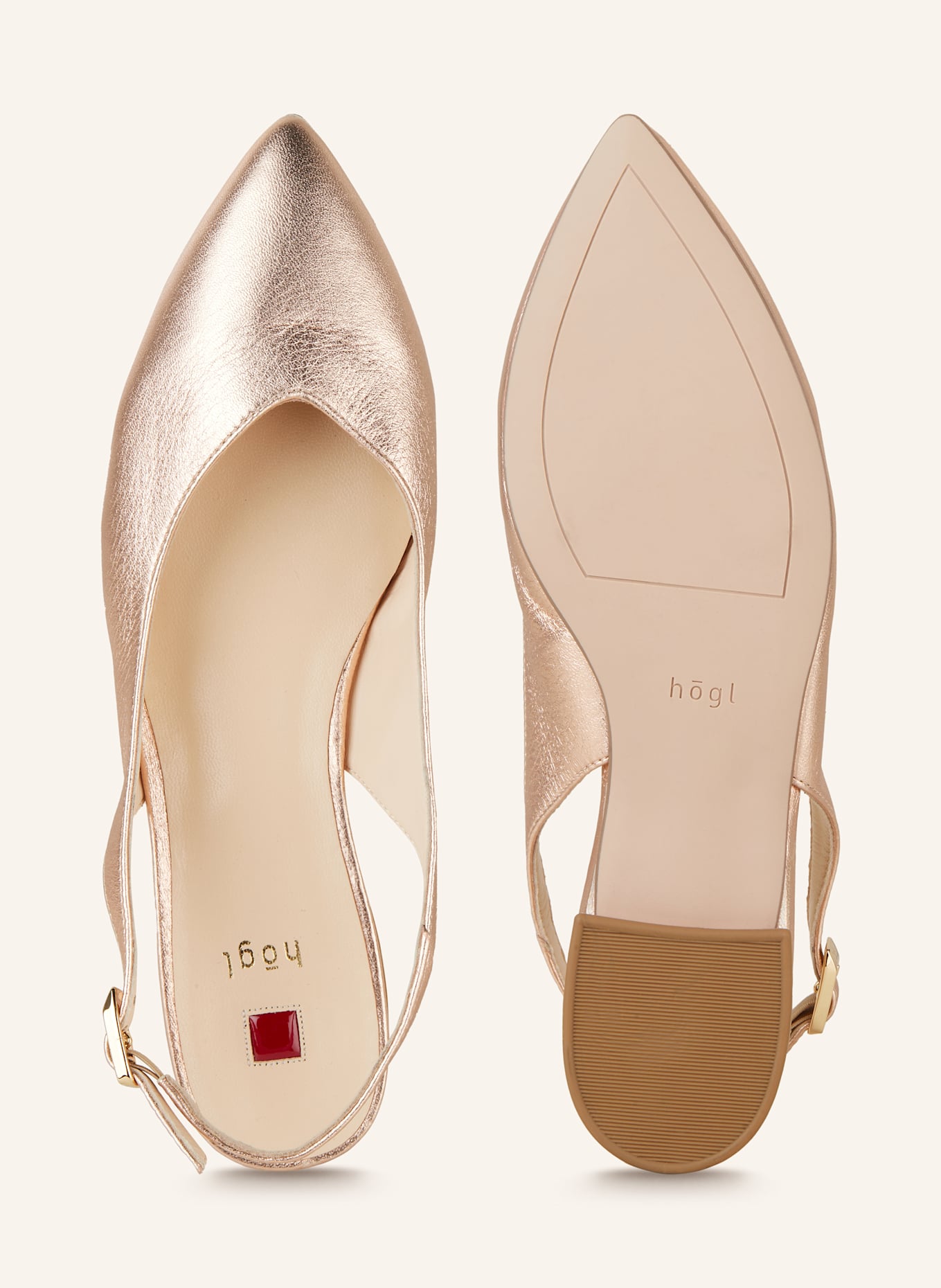 Högl Slingballerinas: ROSÉGOLD
