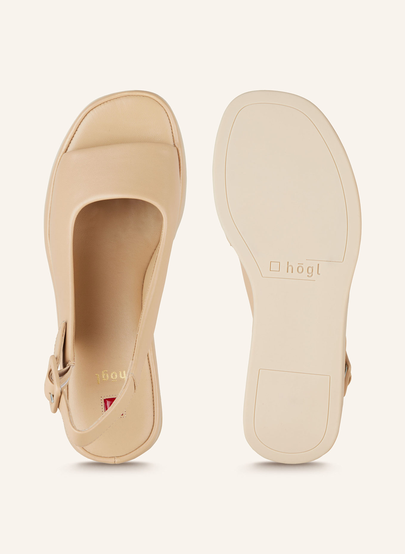Högl Platform sandals: TAUPE