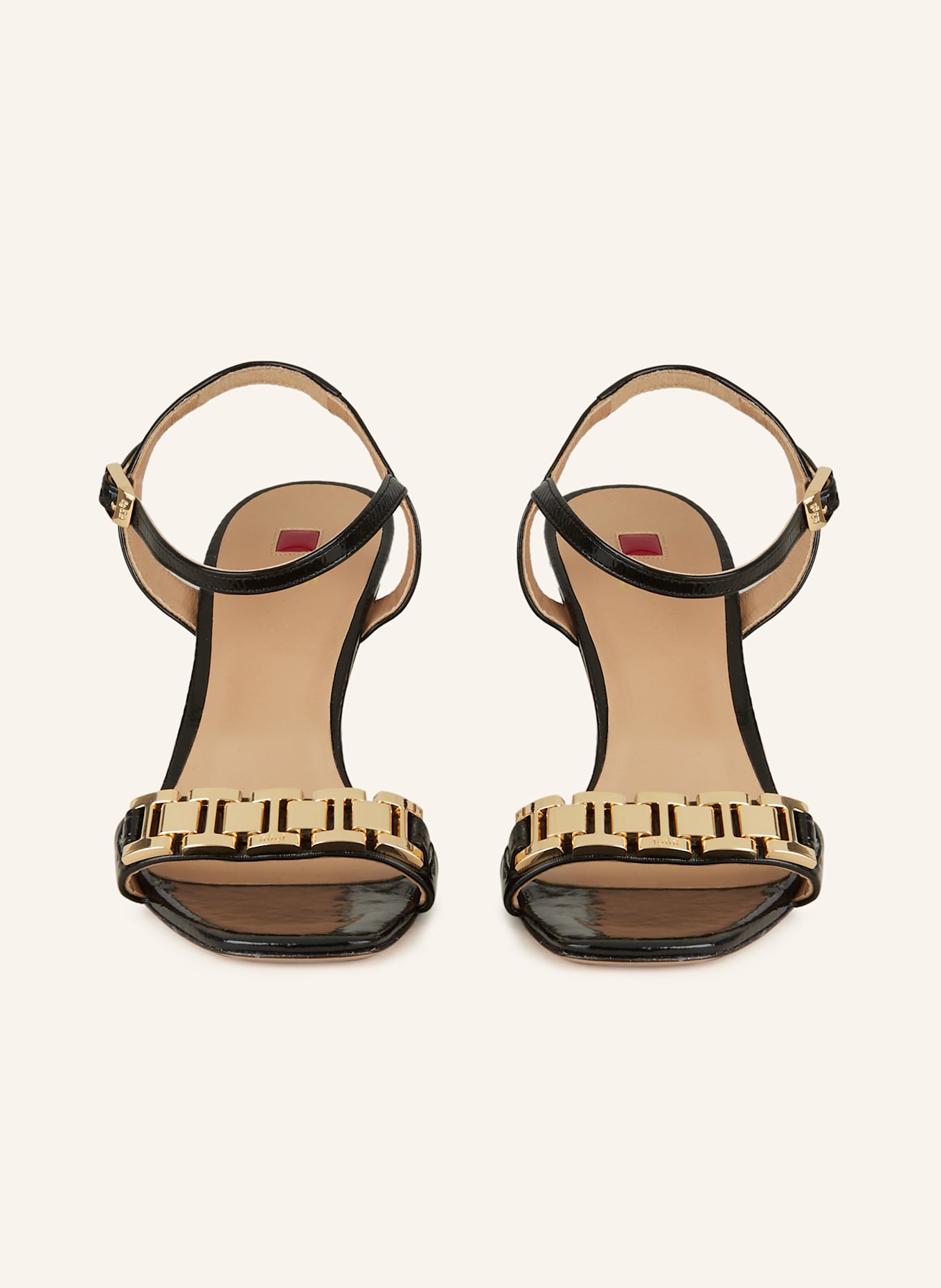 Högl Lacksandaletten: SCHWARZ