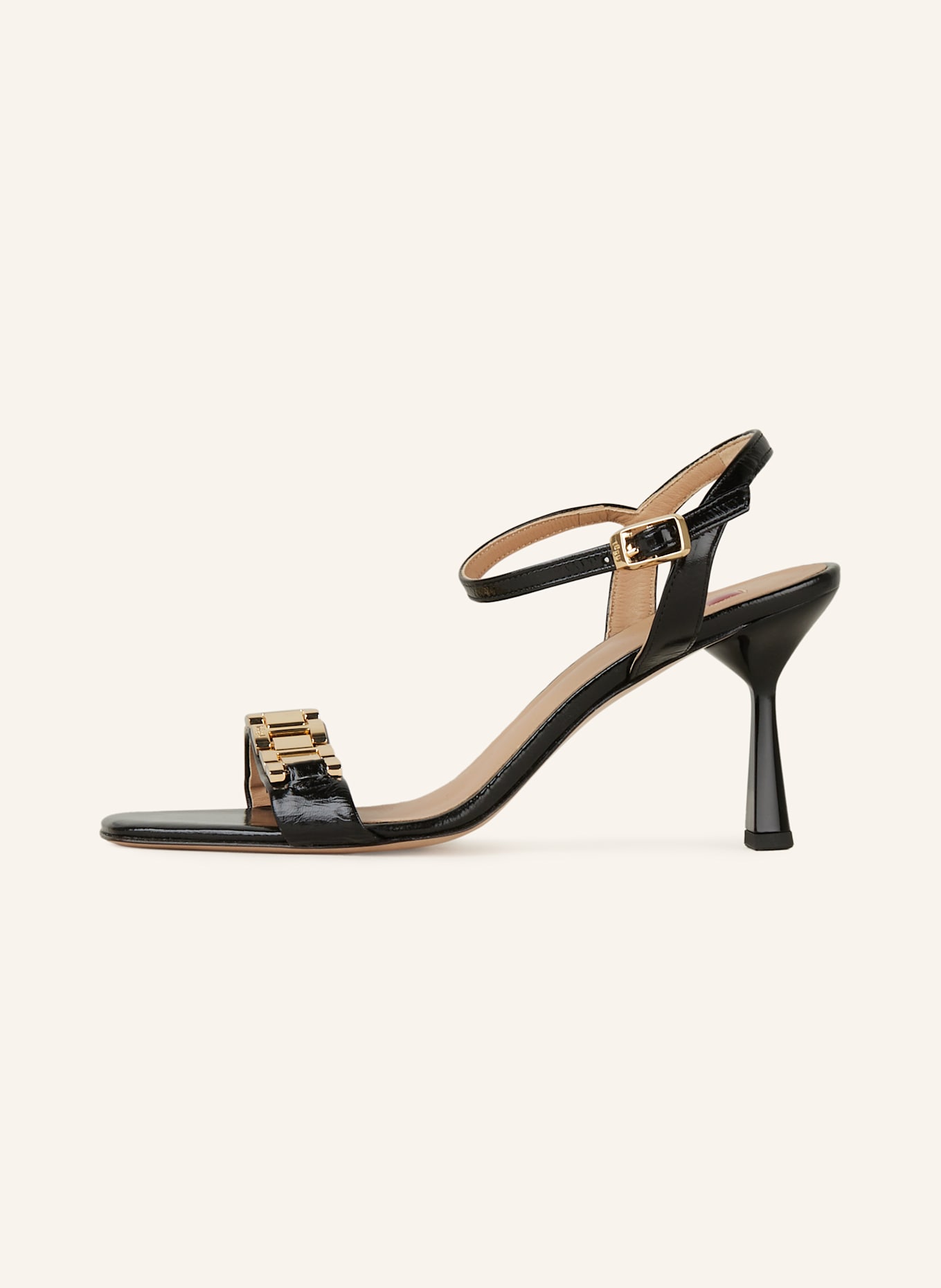 Högl Lacksandaletten: SCHWARZ